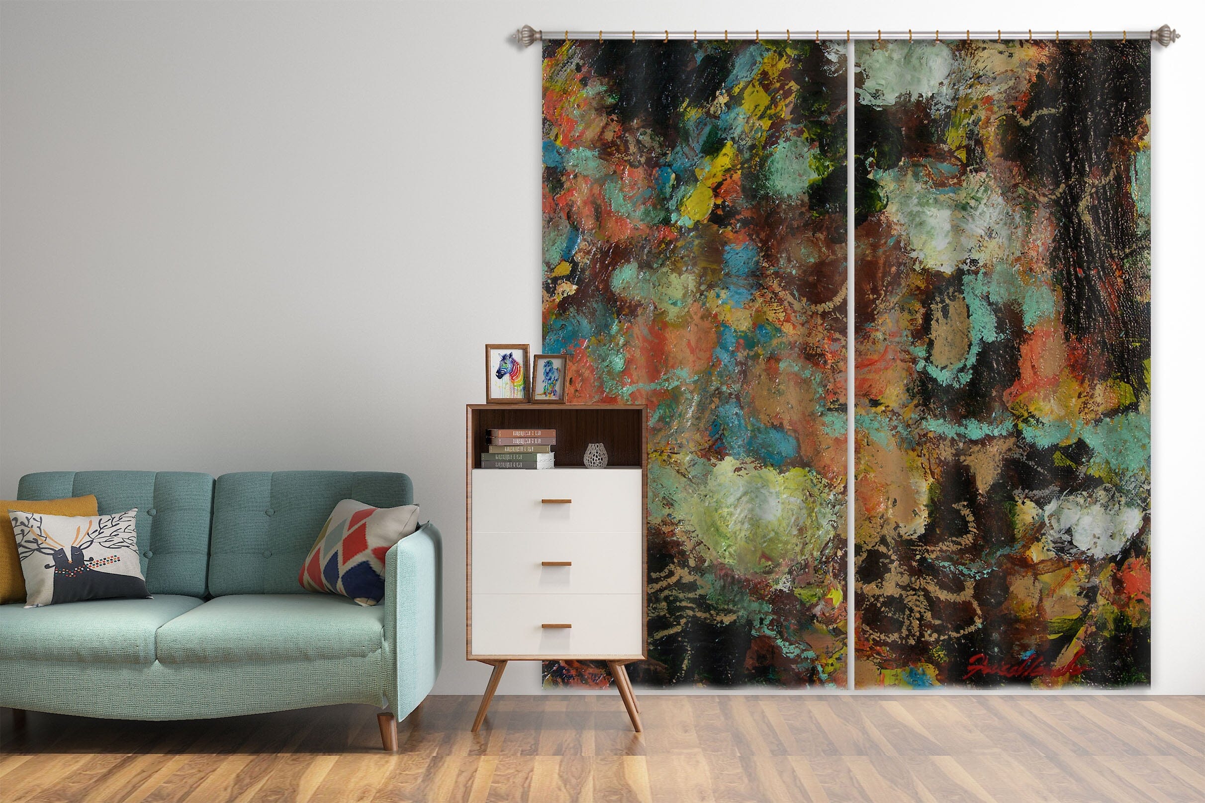 3D Painted Clouds 103 Allan P. Friedlander Curtain Curtains Drapes Curtains AJ Creativity Home 