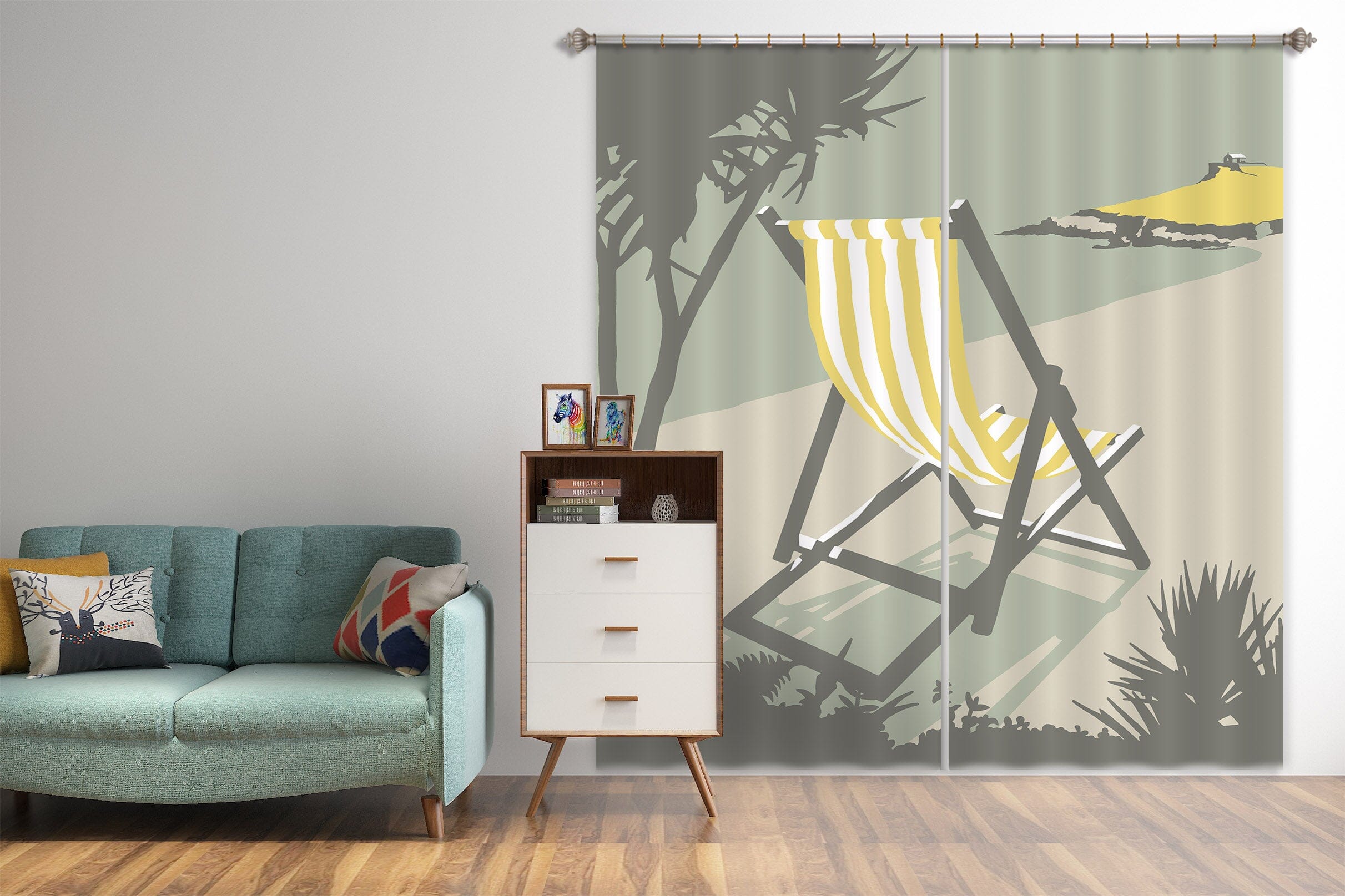 3D St Deckchair 160 Steve Read Curtain Curtains Drapes Curtains AJ Creativity Home 
