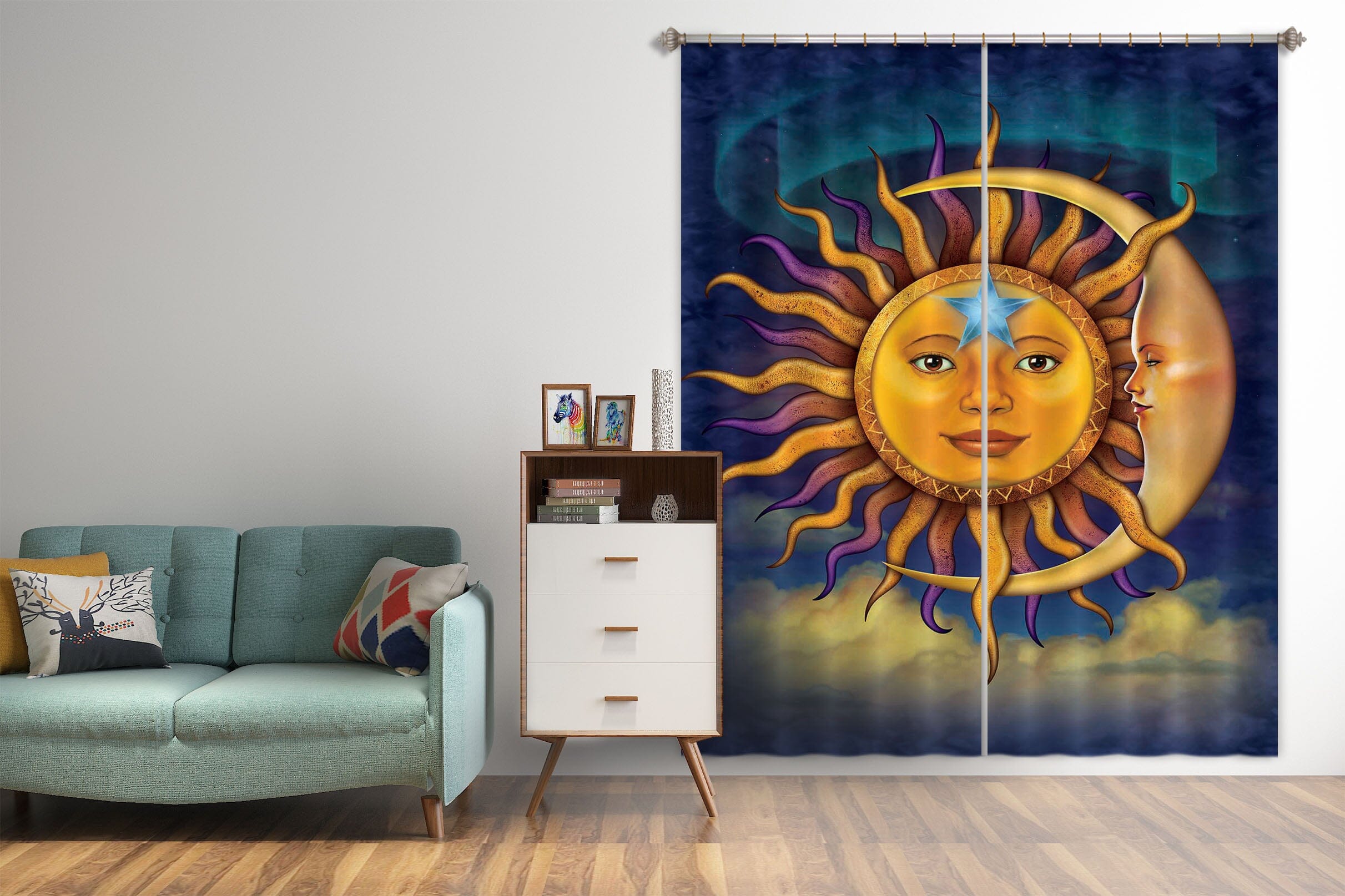 3D Sun God Religion 033 Vincent Hie Curtain Curtains Drapes Curtains AJ Creativity Home 