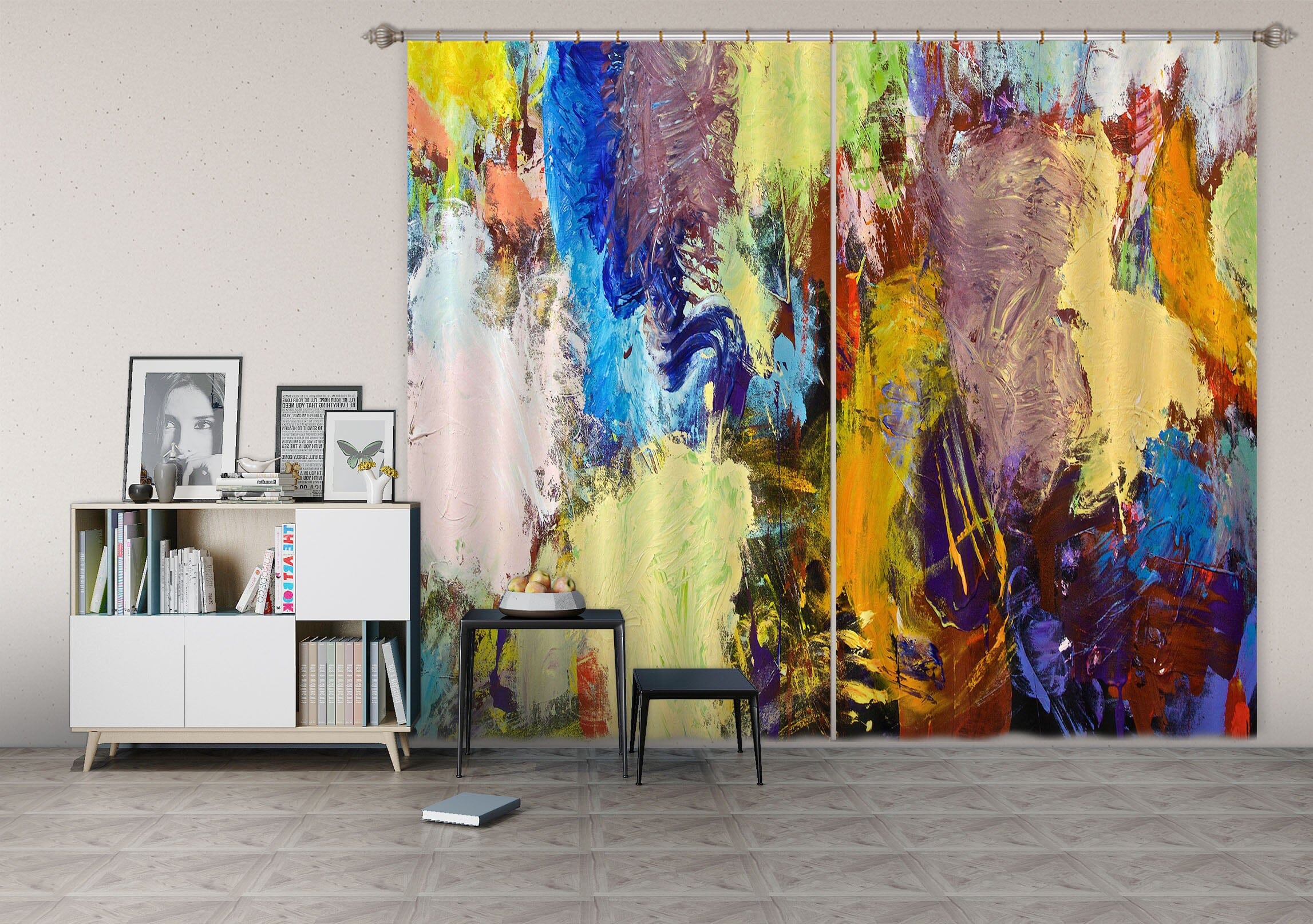 3D Color Fireworks 104 Allan P. Friedlander Curtain Curtains Drapes Curtains AJ Creativity Home 