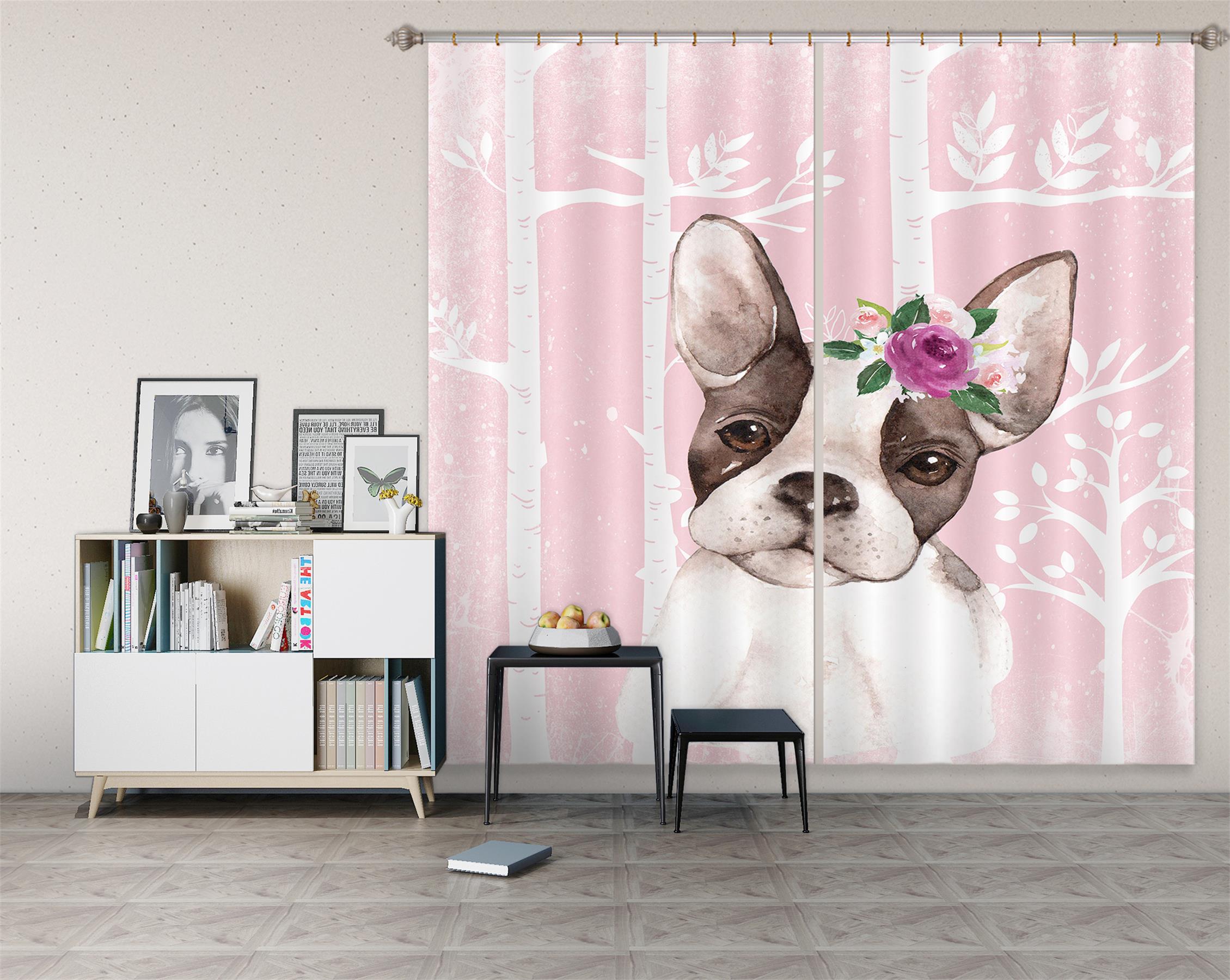 3D Shar Pei 175 Uta Naumann Curtain Curtains Drapes