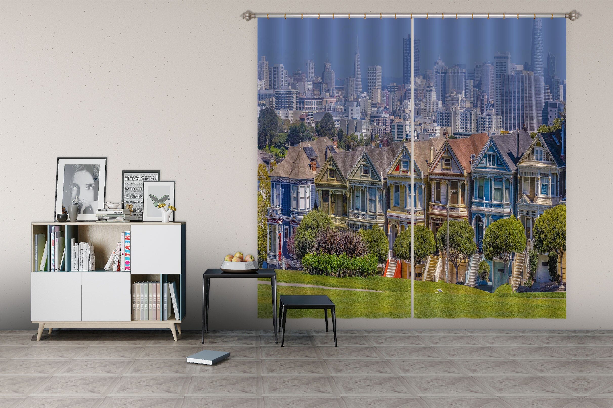 3D Steppe Village 154 Marco Carmassi Curtain Curtains Drapes Curtains AJ Creativity Home 
