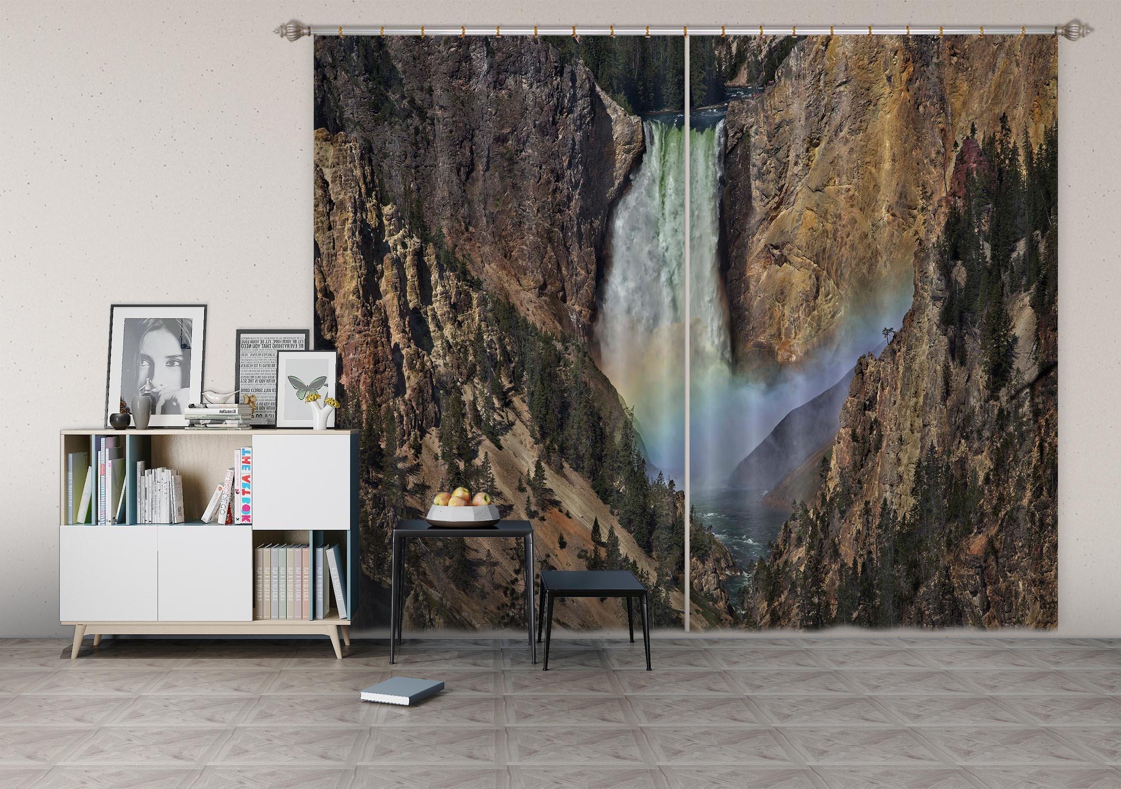 3D Canyon Rainbow 065 Kathy Barefield Curtain Curtains Drapes Curtains AJ Creativity Home 