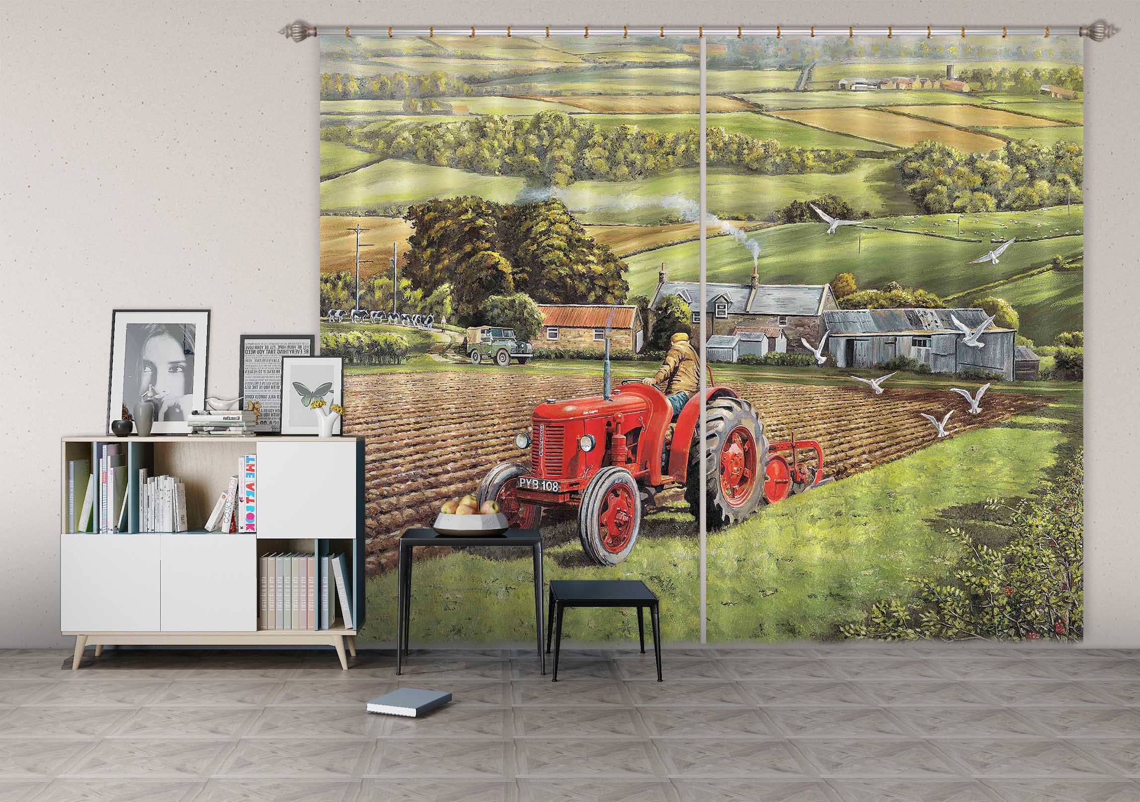 3D Master At Work 078 Trevor Mitchell Curtain Curtains Drapes Curtains AJ Creativity Home 