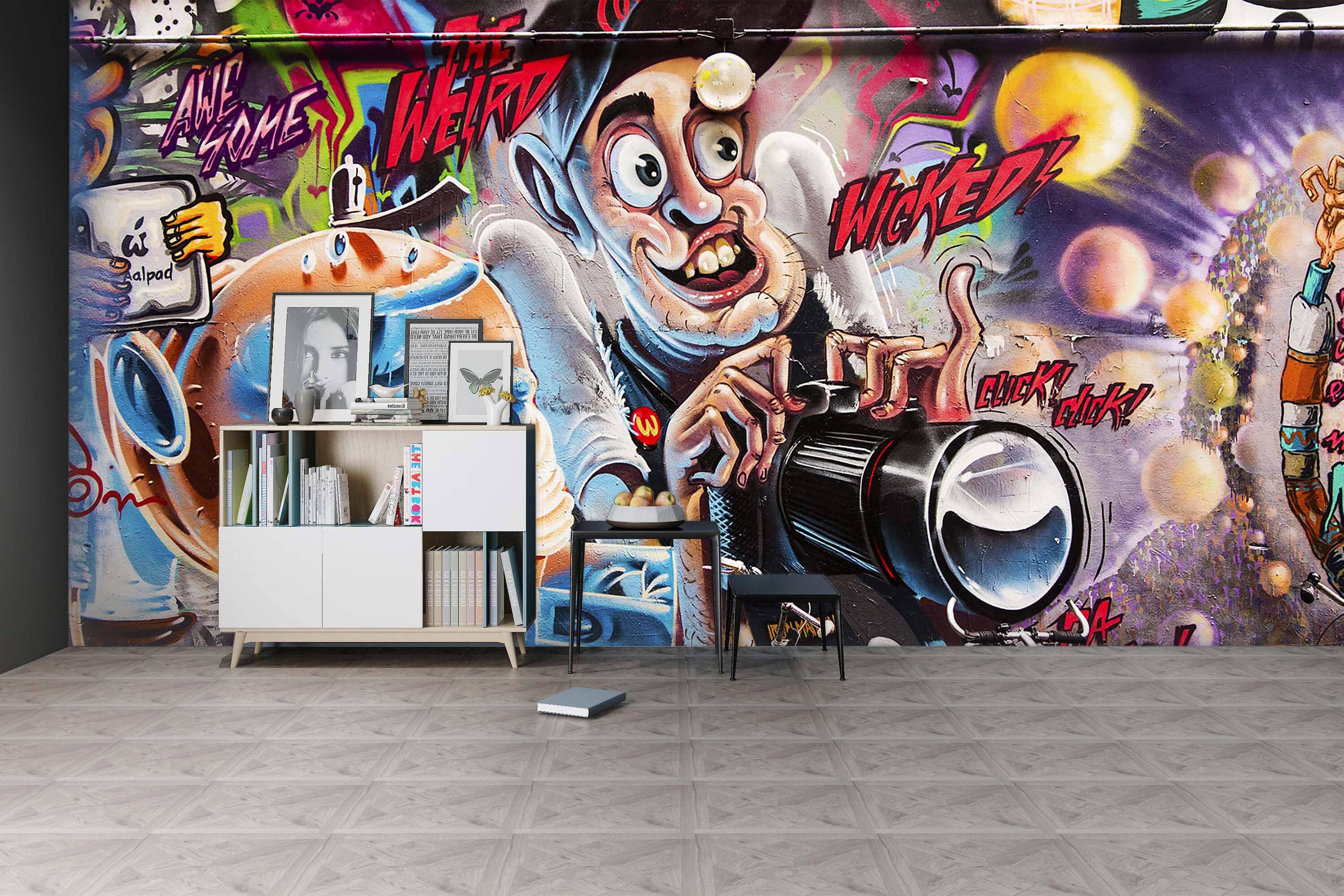 3D Graffiti Wall Painting 144 Wall Murals Wallpaper AJ Wallpaper 2 