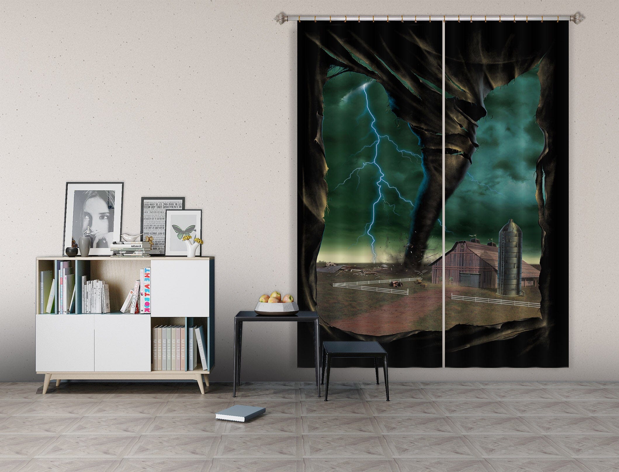 3D Tornado Breakthrough 084 Vincent Hie Curtain Curtains Drapes Curtains AJ Creativity Home 