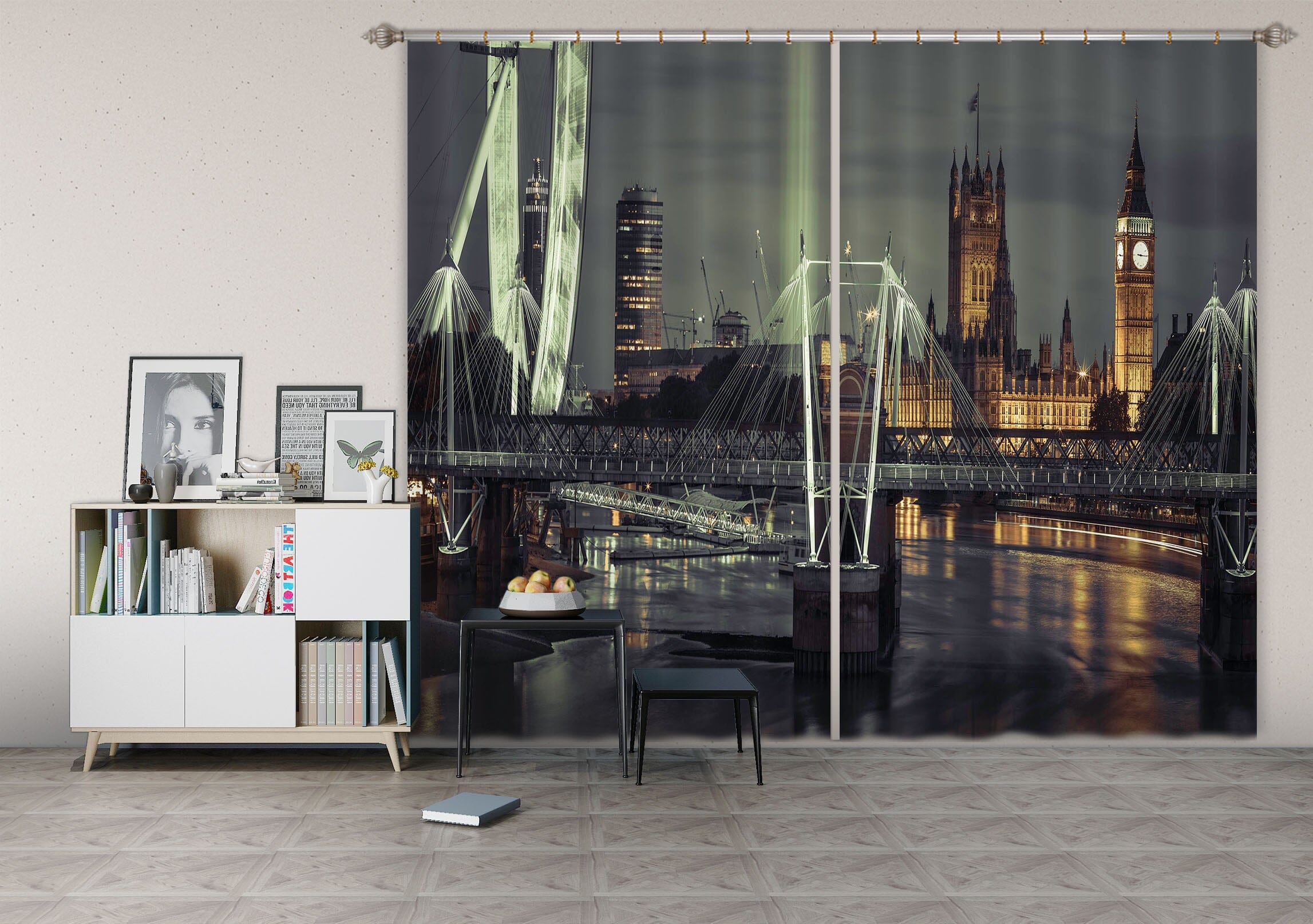 3D Night Lights 227 Assaf Frank Curtain Curtains Drapes Curtains AJ Creativity Home 