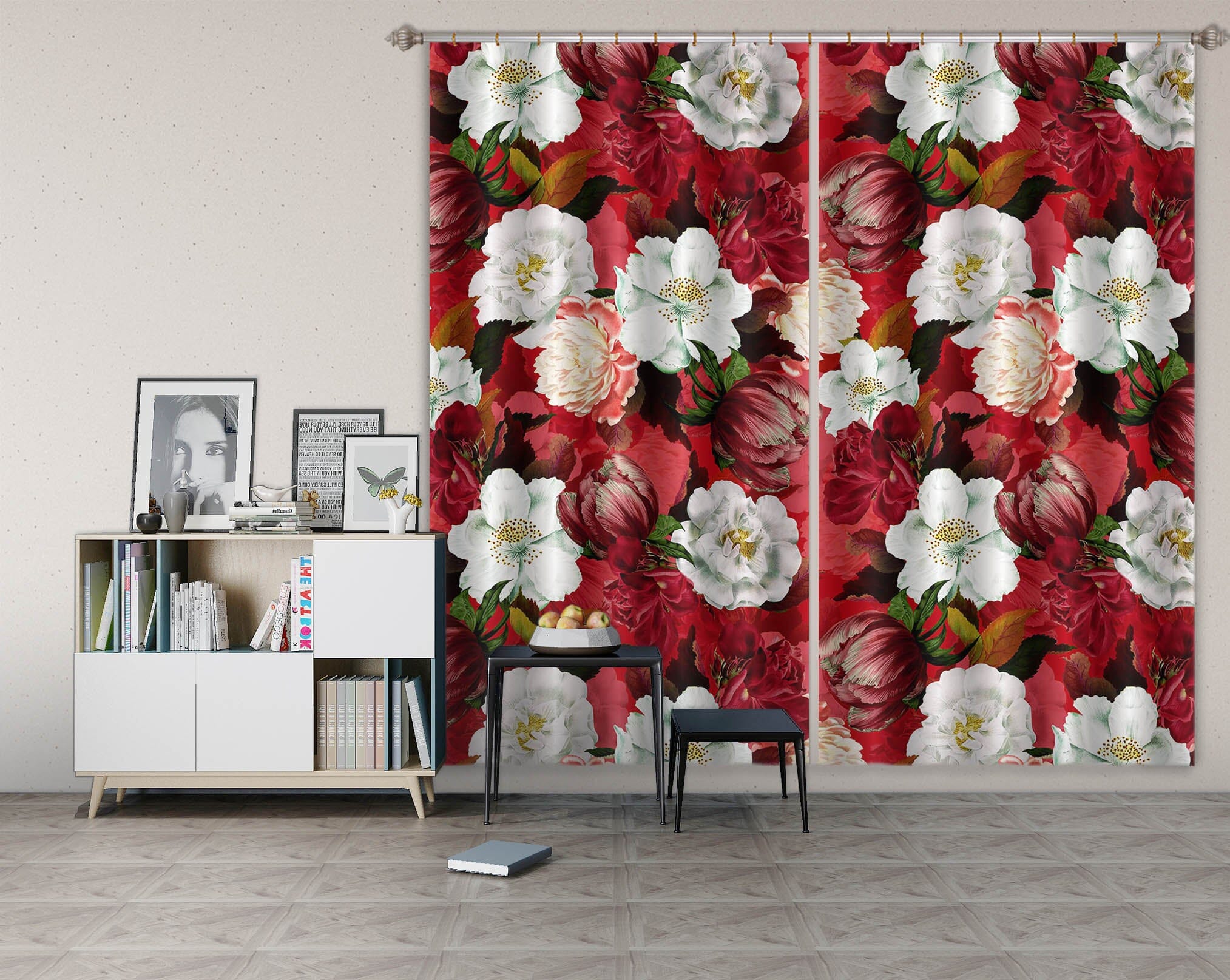 3D Painted Garden 164 Uta Naumann Curtain Curtains Drapes Curtains AJ Creativity Home 