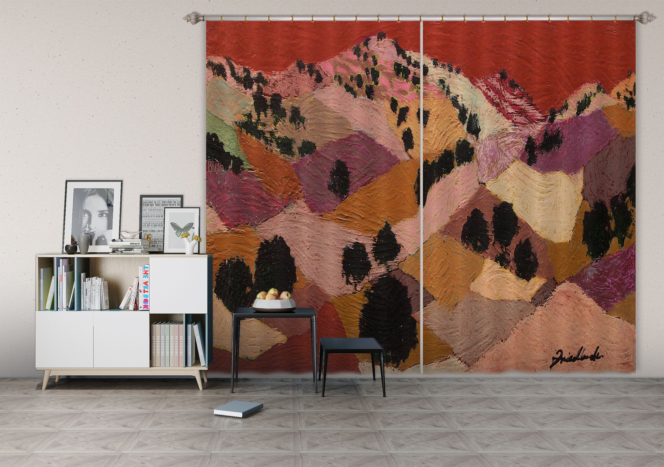 3D Valley Tree 104 Allan P. Friedlander Curtain Curtains Drapes Curtains AJ Creativity Home 