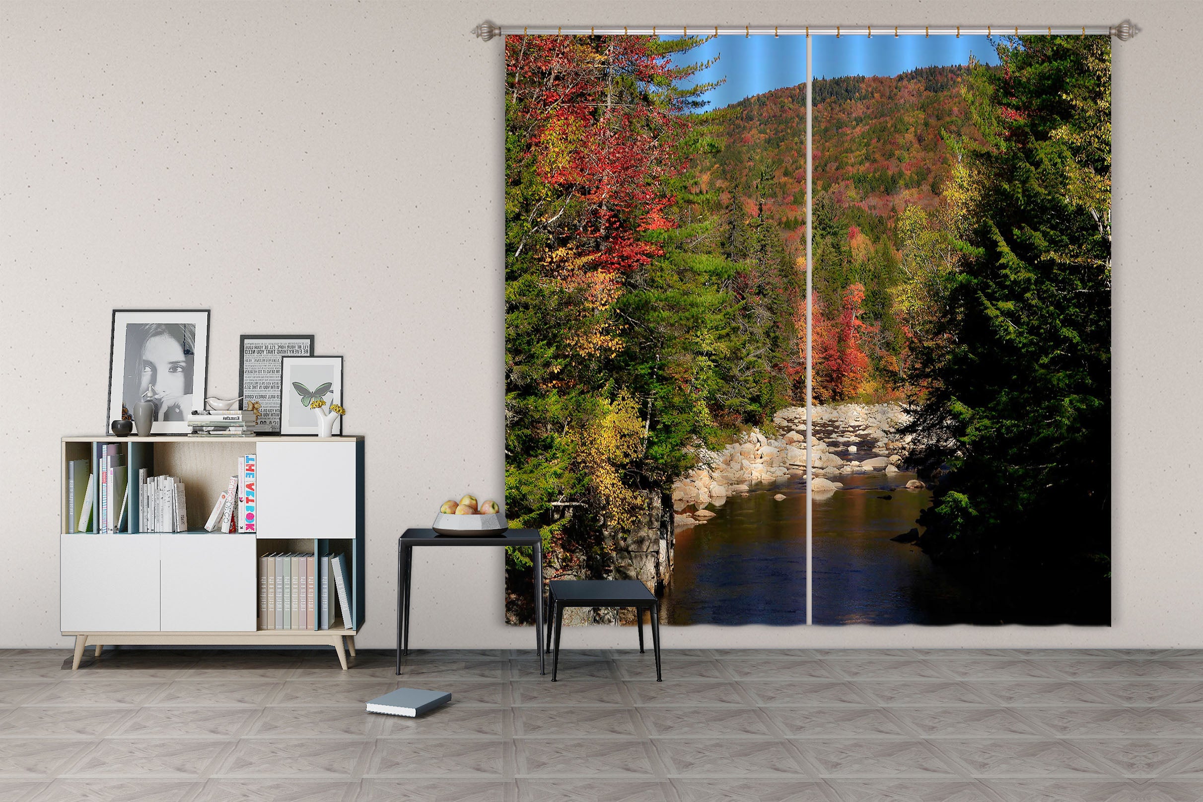 3D River Bend 61235 Kathy Barefield Curtain Curtains Drapes