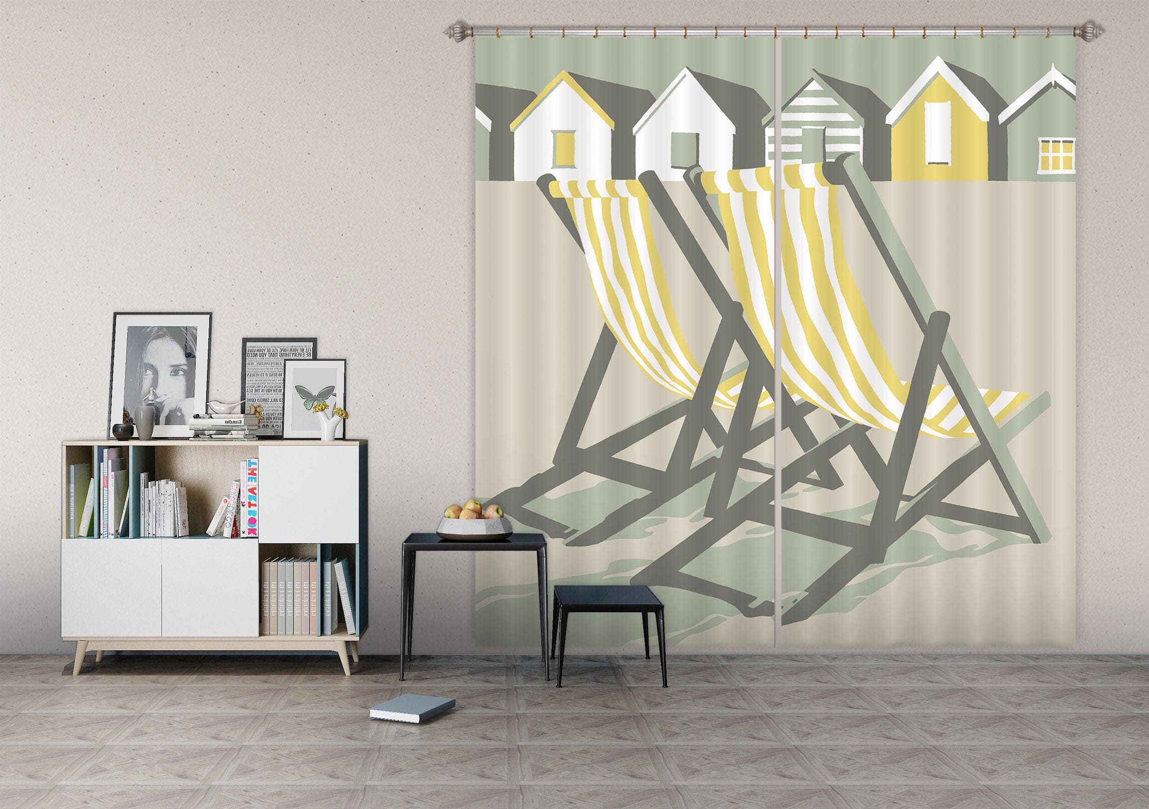 3D Southwold Deckchairs 150 Steve Read Curtain Curtains Drapes Curtains AJ Creativity Home 