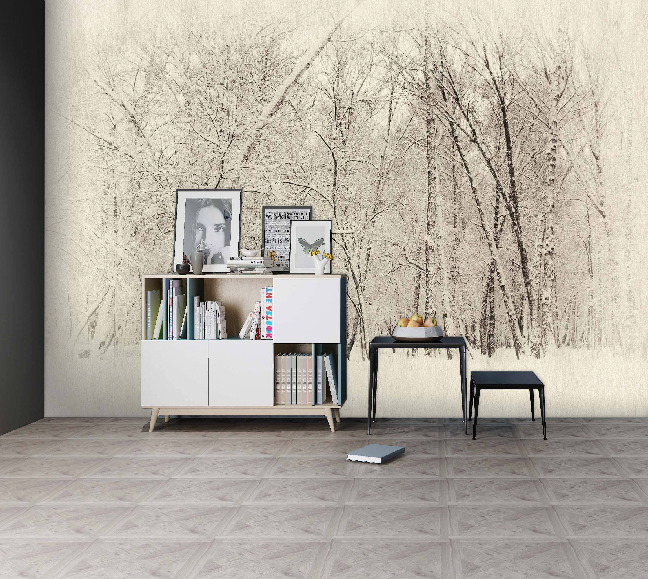 3D Snowy Landscape 021 Wall Murals Wallpaper AJ Wallpaper 2 