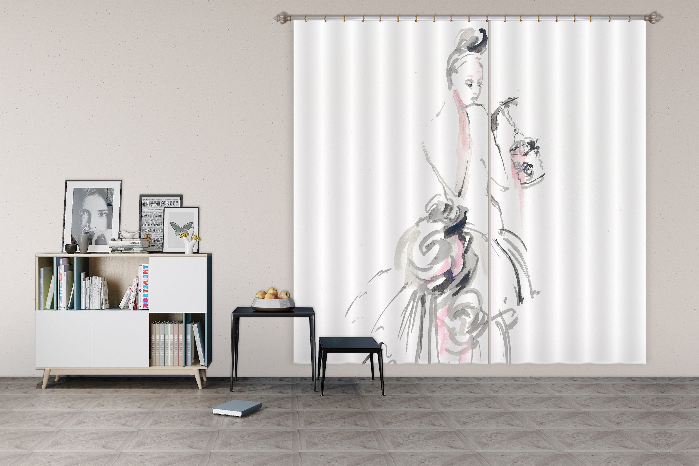 3D Model Line 3001 Debi Coules Curtain Curtains Drapes