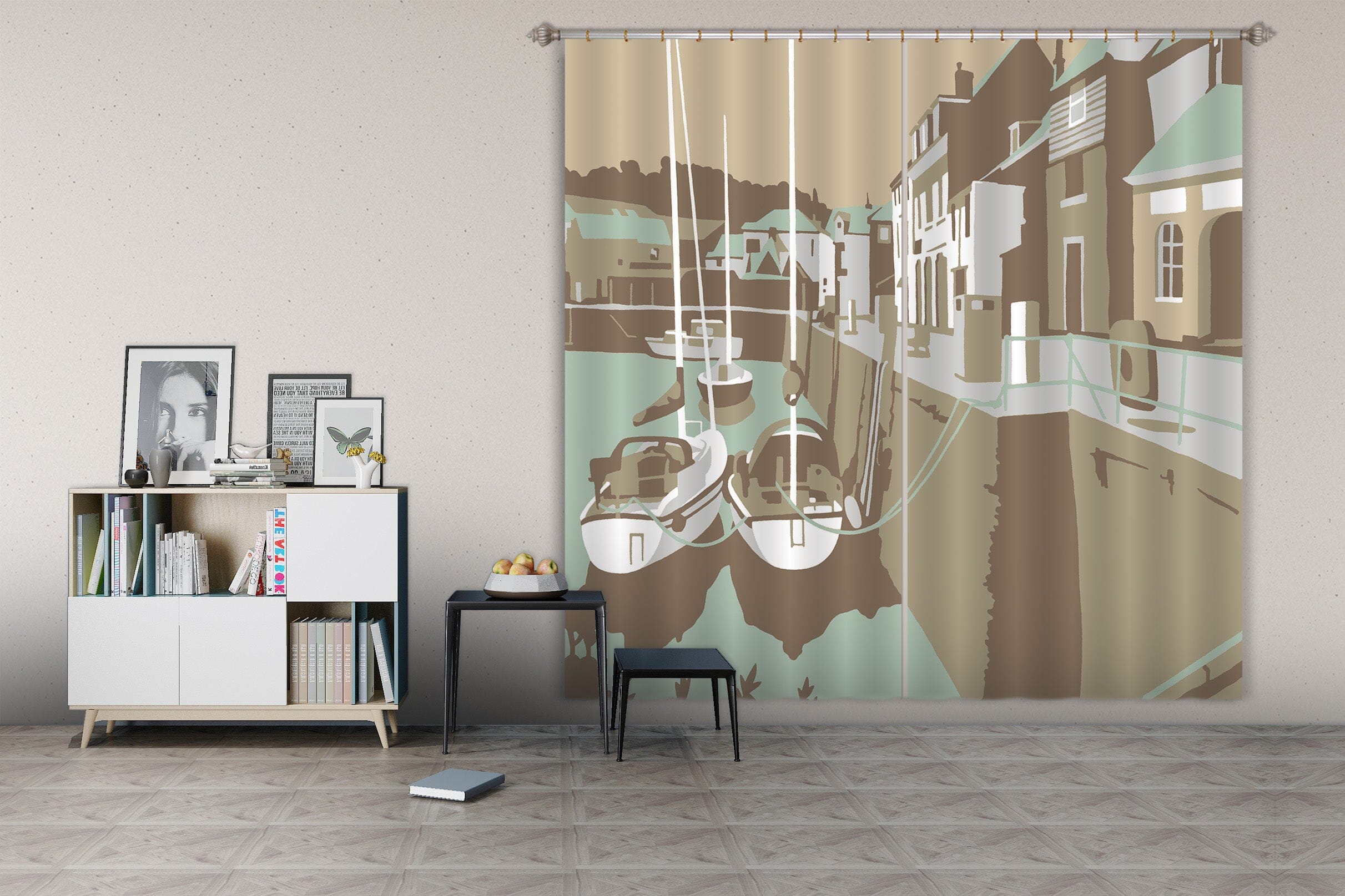 3D Padstow 048 Steve Read Curtain Curtains Drapes Curtains AJ Creativity Home 