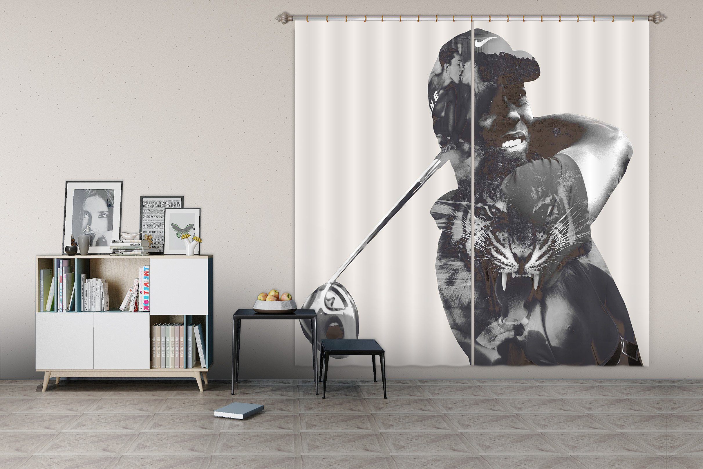 3D Black Pattern 048 Marco Cavazzana Curtain Curtains Drapes Curtains AJ Creativity Home 
