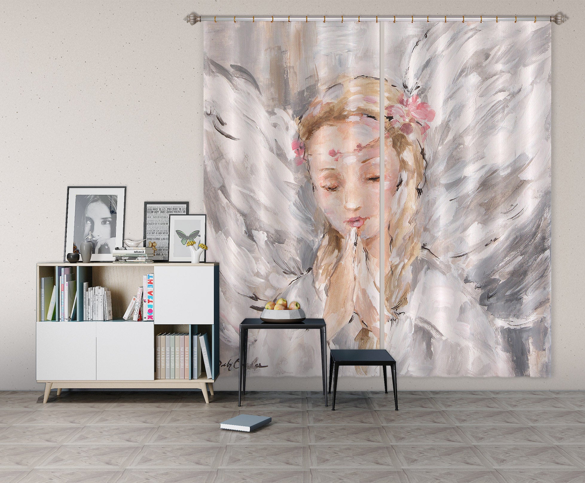 3D Wings Girl 2189 Debi Coules Curtain Curtains Drapes