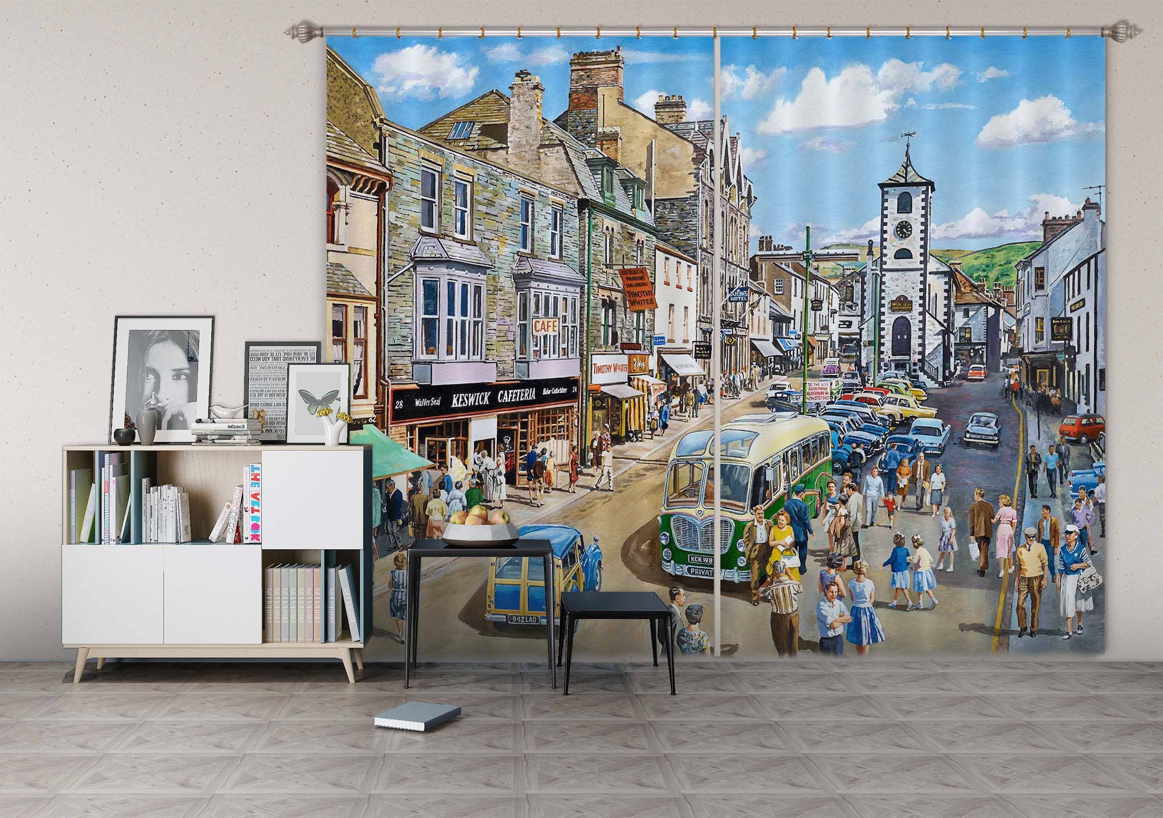 3D Keswick Cumbria 073 Trevor Mitchell Curtain Curtains Drapes Curtains AJ Creativity Home 