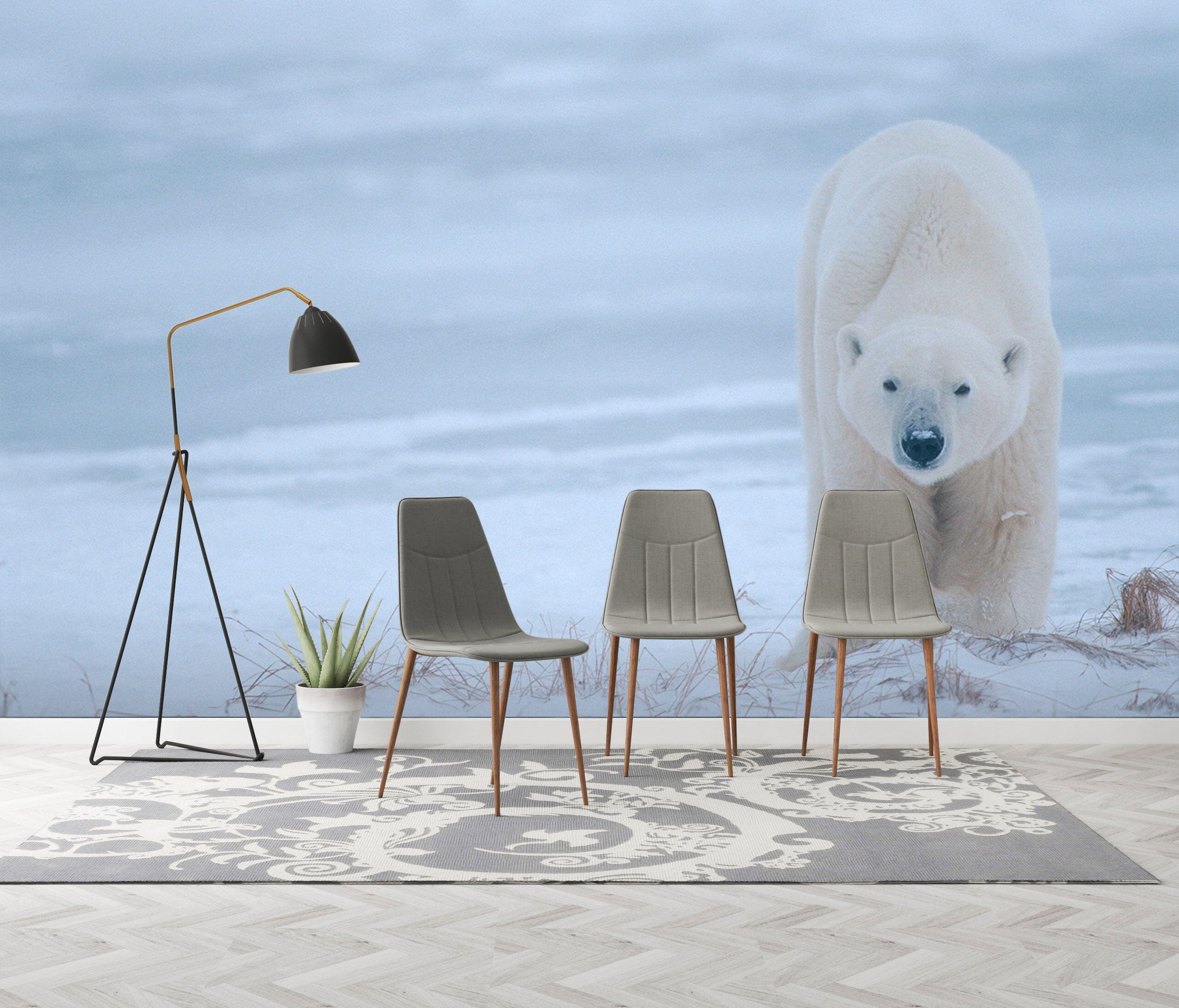 3D Polar Bear 306 Wall Murals Wallpaper AJ Wallpaper 2 