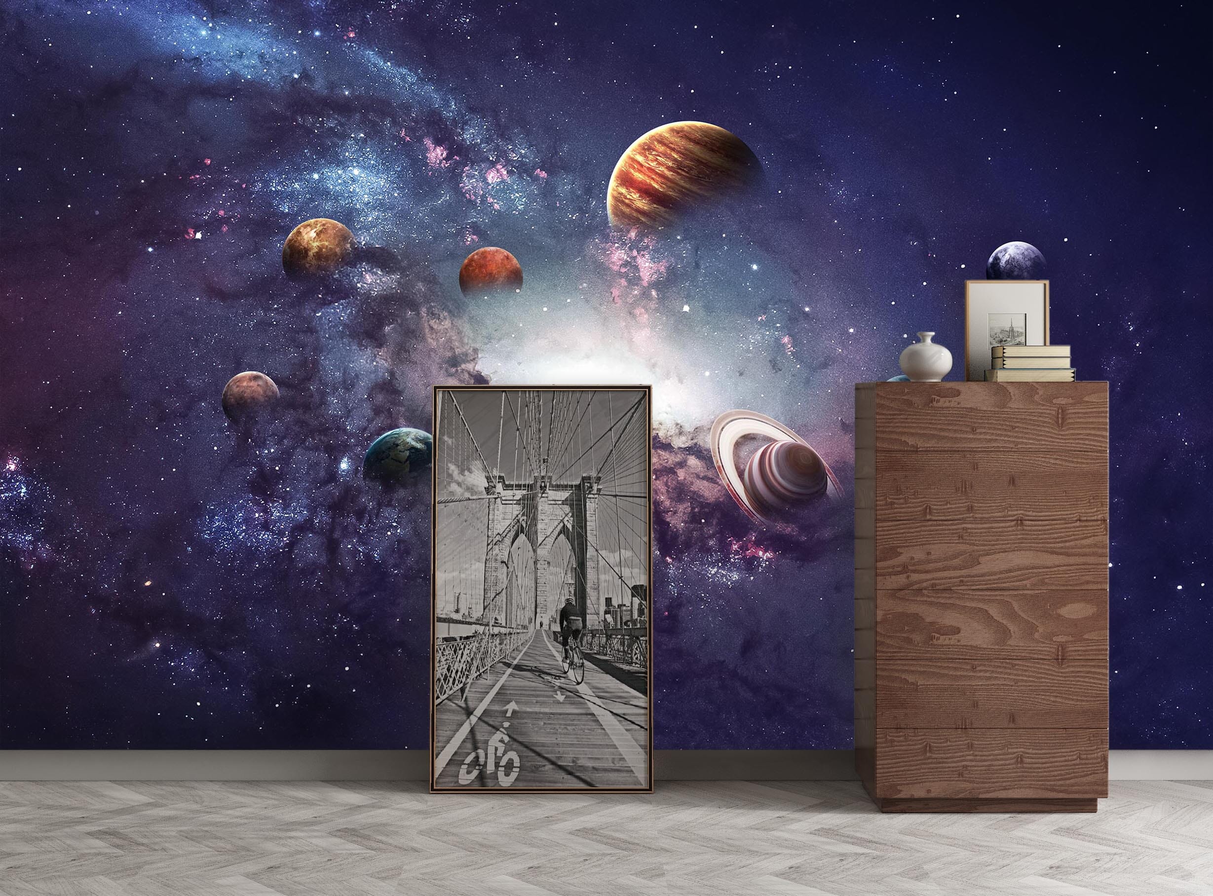 3D Cosmic Galaxy 129 Wall Murals Wallpaper AJ Wallpaper 2 
