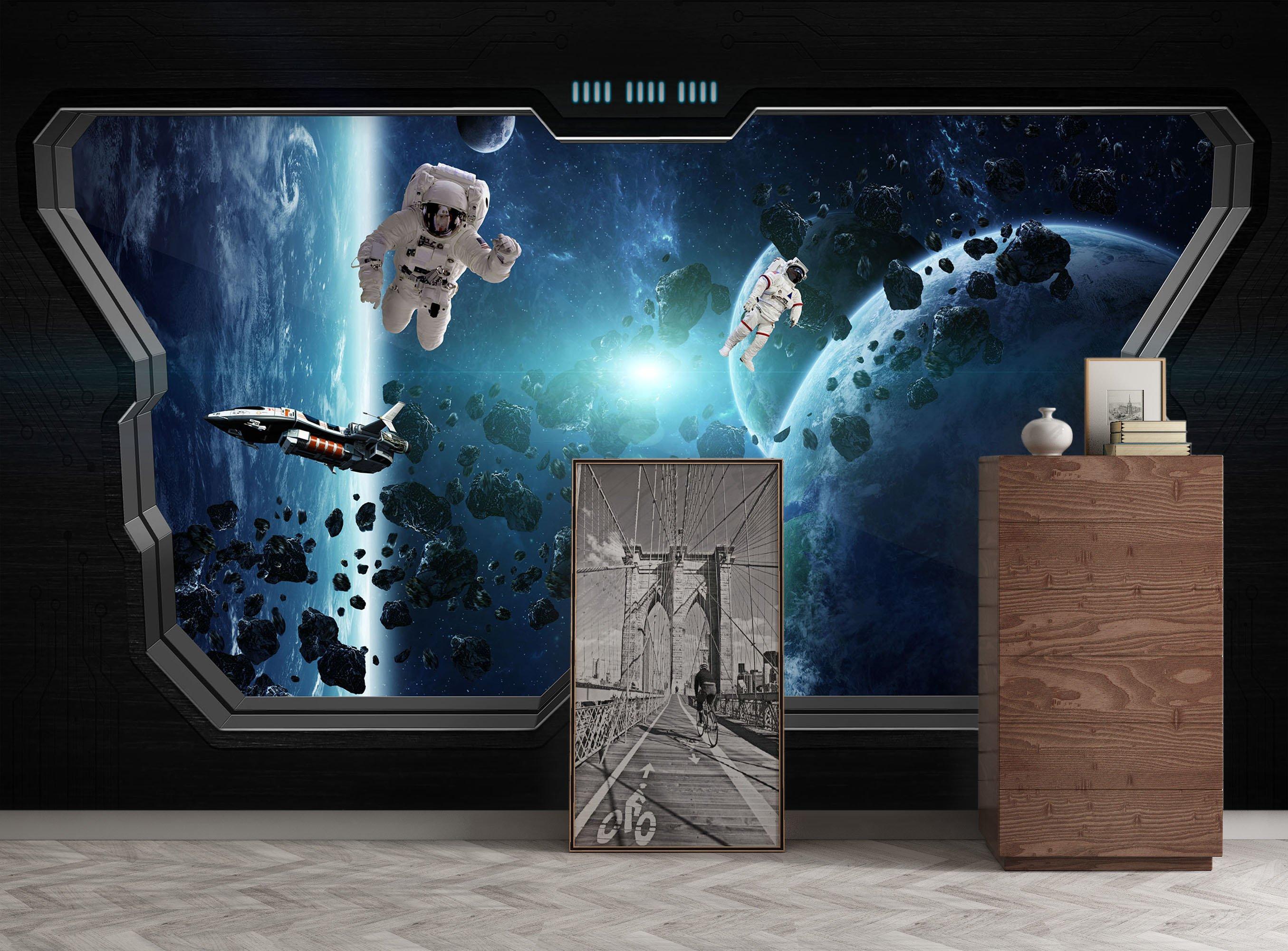 3D Astronaut Planet 114 Wall Murals Wallpaper AJ Wallpaper 2 