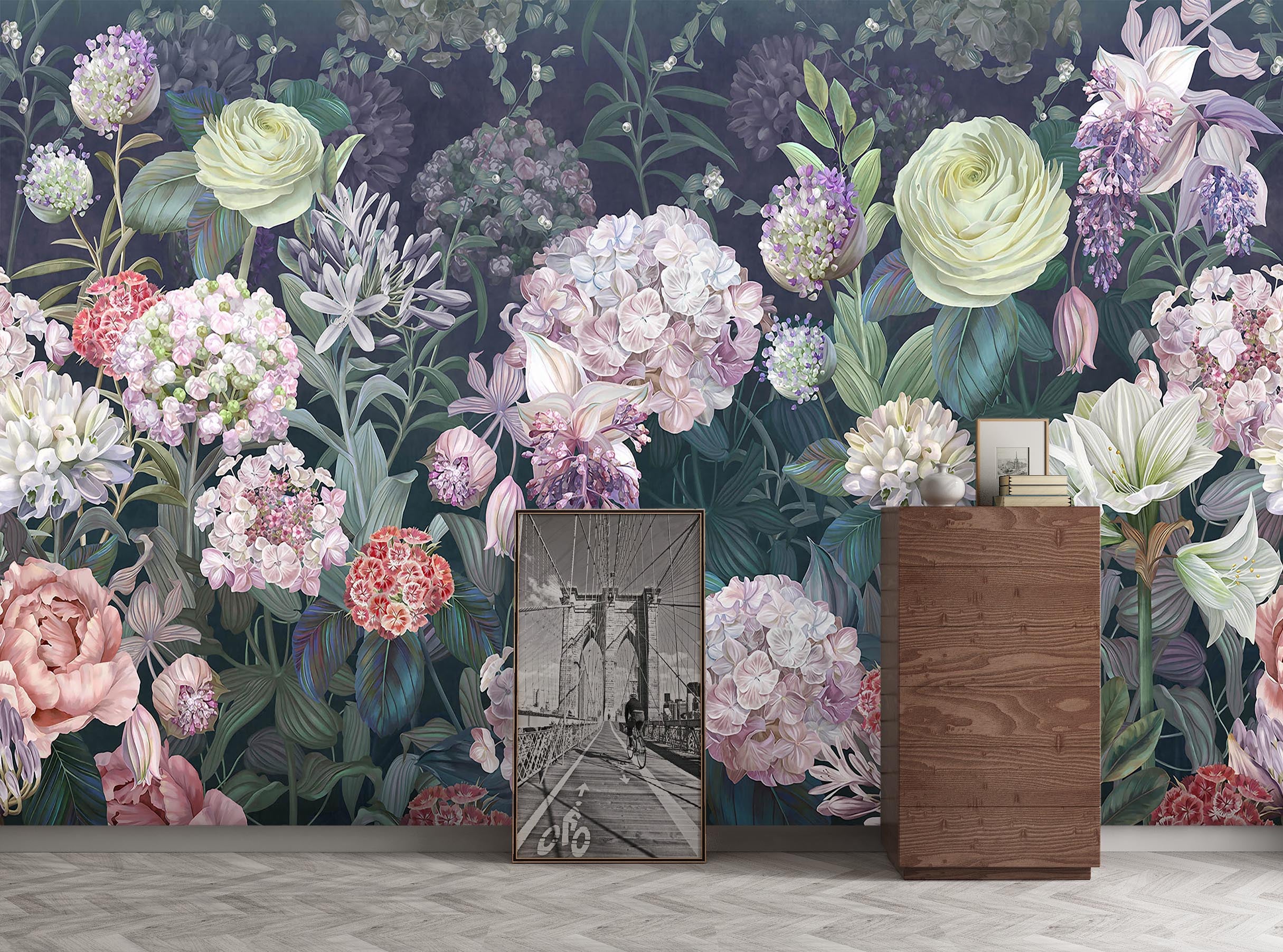 3D Fragrant Flower 1555 Wall Murals