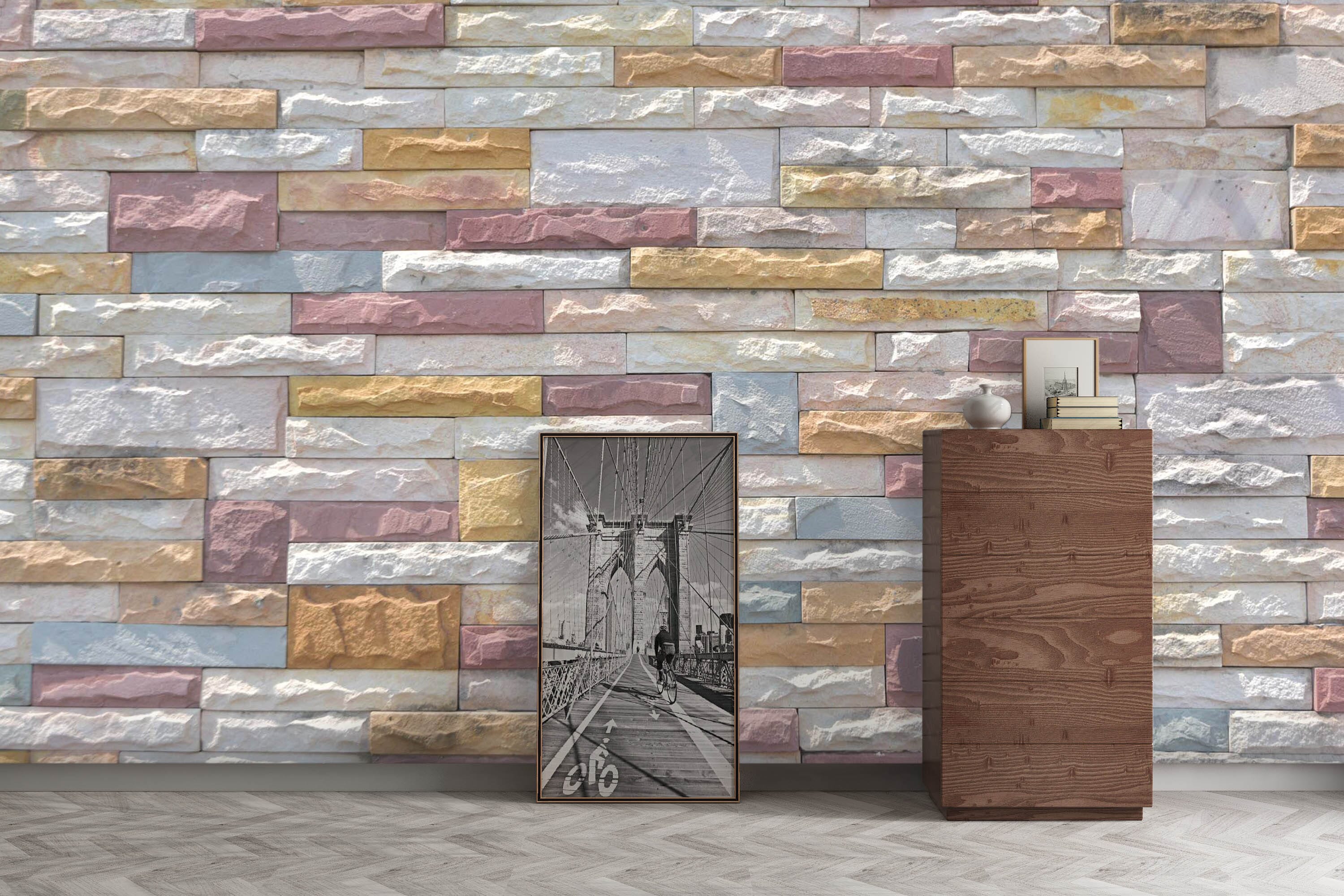 3D Concave Color Slate 84 Wall Murals Wallpaper AJ Wallpaper 2 