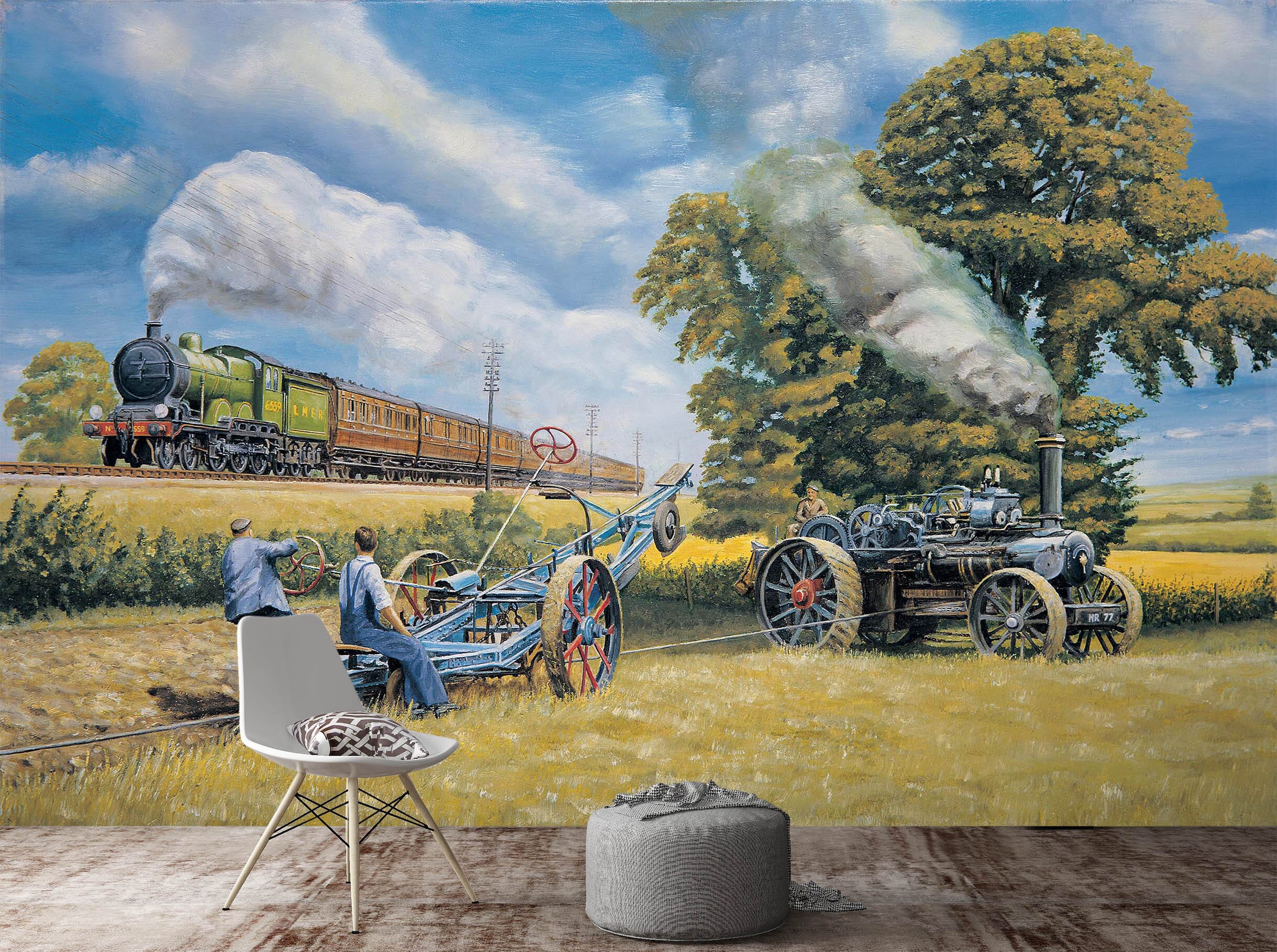 3D In Days Of Steam 1029 Trevor Mitchell Wall Mural Wall Murals Wallpaper AJ Wallpaper 2 