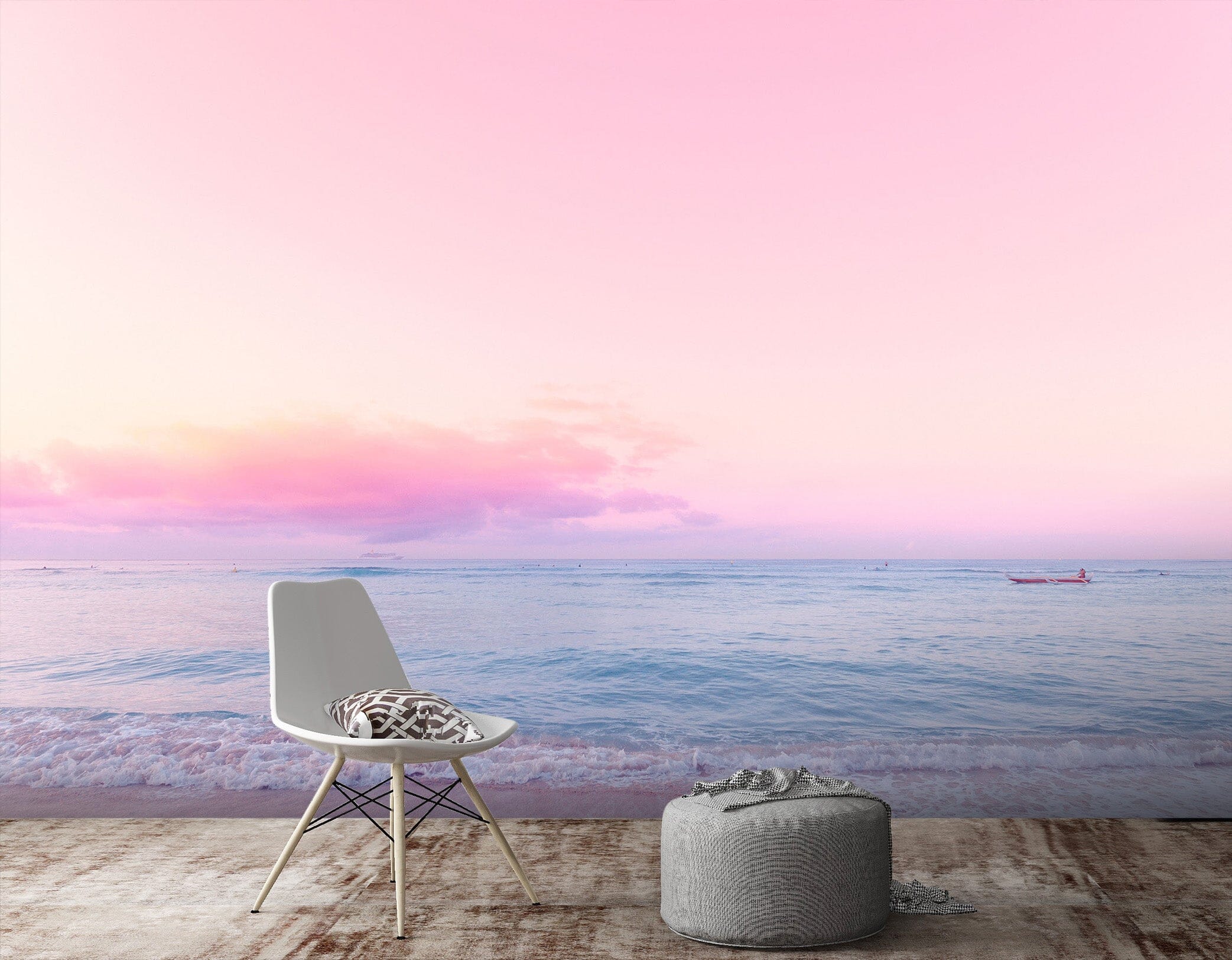 3D Pink Sky 112 Noirblanc777 Wall Mural Wall Murals Wallpaper AJ Wallpaper 2 