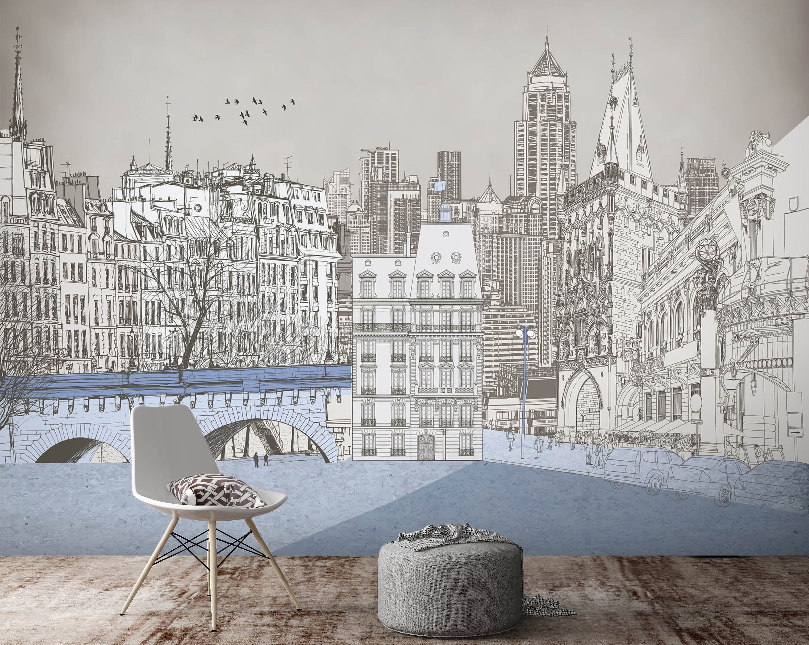 3D Graffiti Building Bridge 1053 Wall Murals Wallpaper AJ Wallpaper 2 