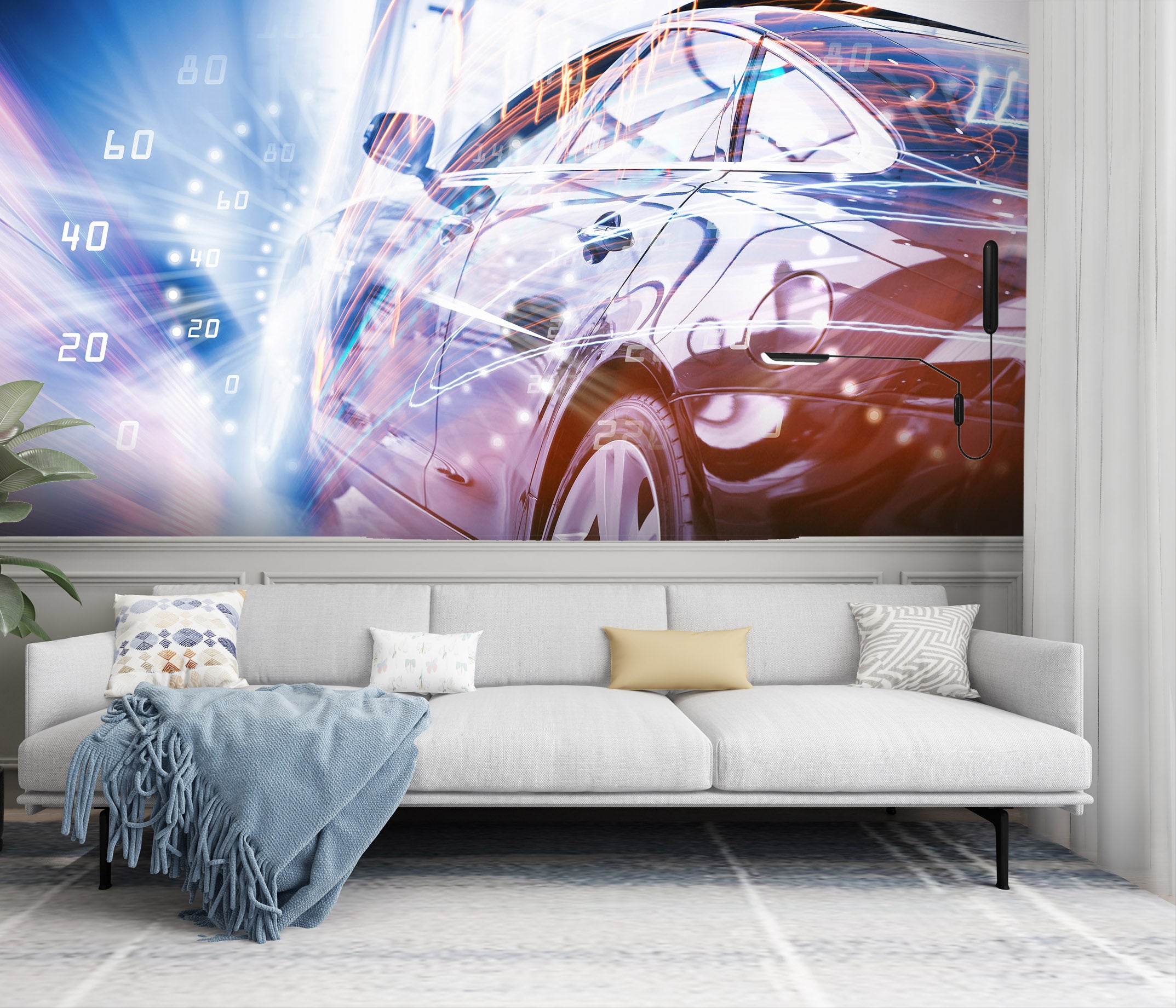 3D Watch Car 306 Vehicle Wall Murals