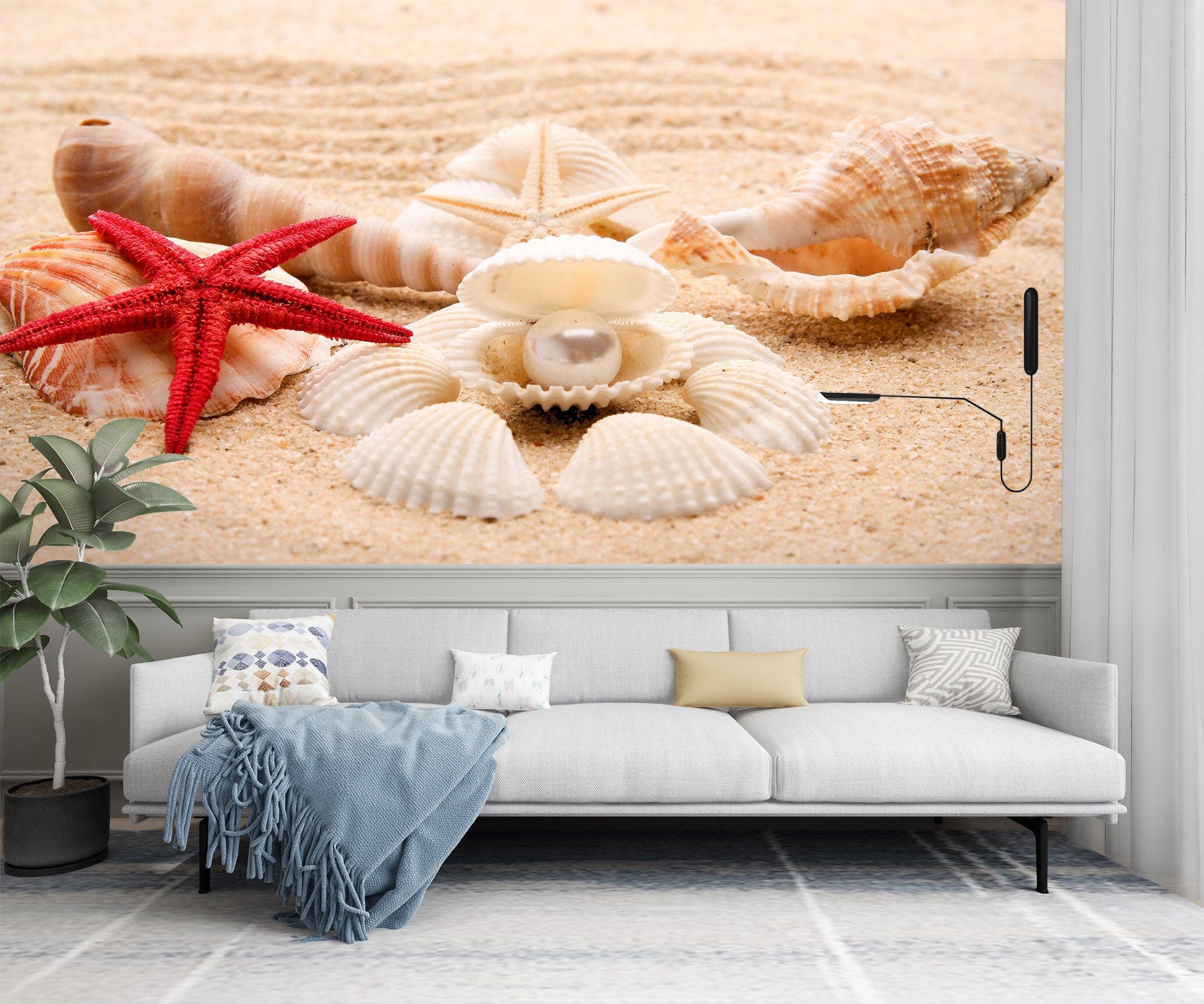 3D Beach Shells 2017 Wall Murals Wallpaper AJ Wallpaper 2 