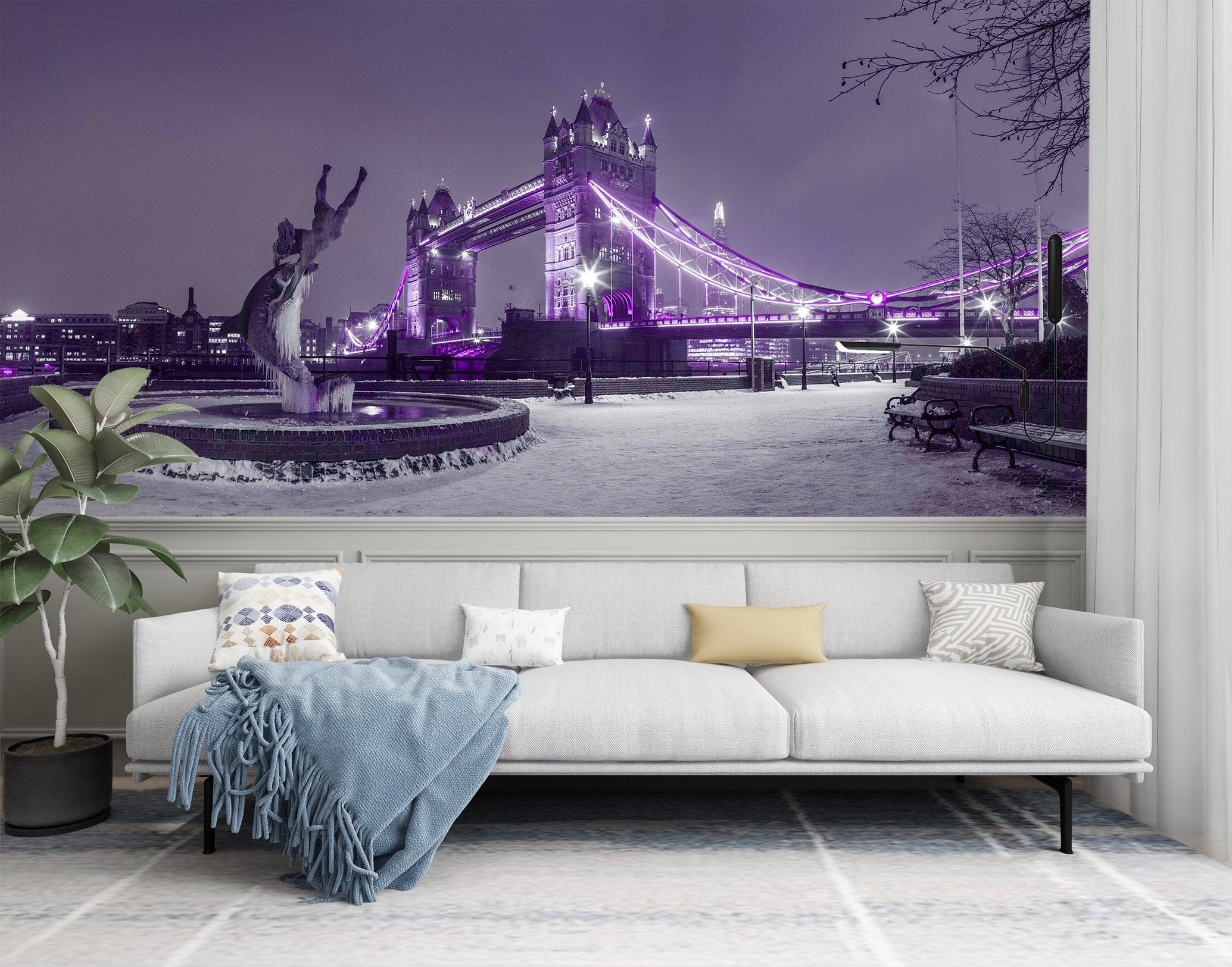 3D Purple Lights 1435 Assaf Frank Wall Mural Wall Murals Wallpaper AJ Wallpaper 2 