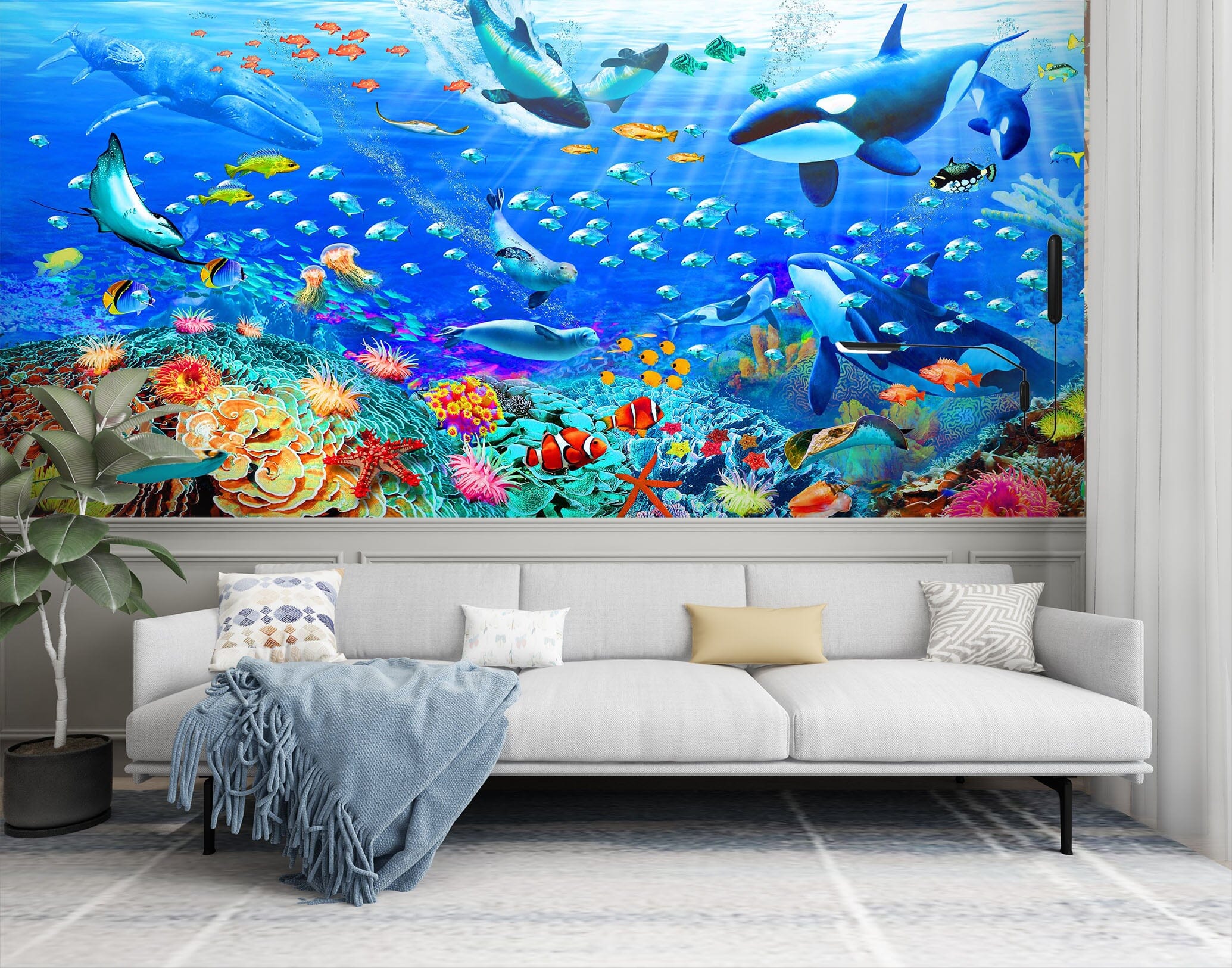 3D Have Fun Swimming 1410 Adrian Chesterman Wall Mural Wall Murals Wallpaper AJ Wallpaper 2 
