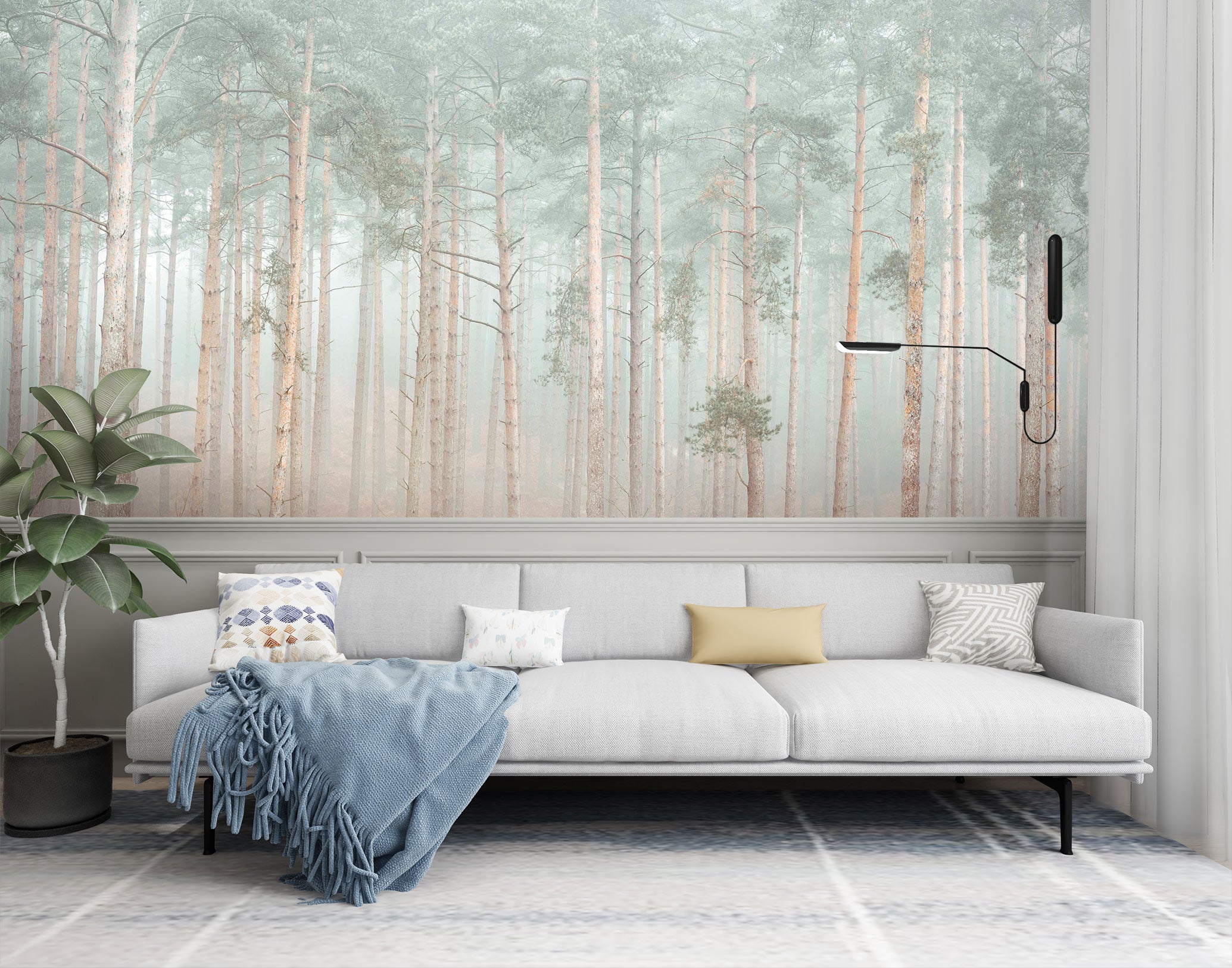 3D Green Trees 6292 Assaf Frank Wall Mural Wall Murals