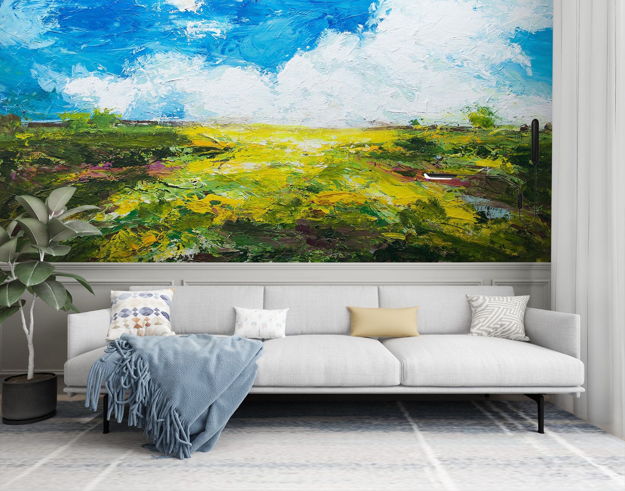 3D Blue Sky Grassland 232 Allan P. Friedlander Wall Mural Wall Murals Wallpaper AJ Wallpaper 2 