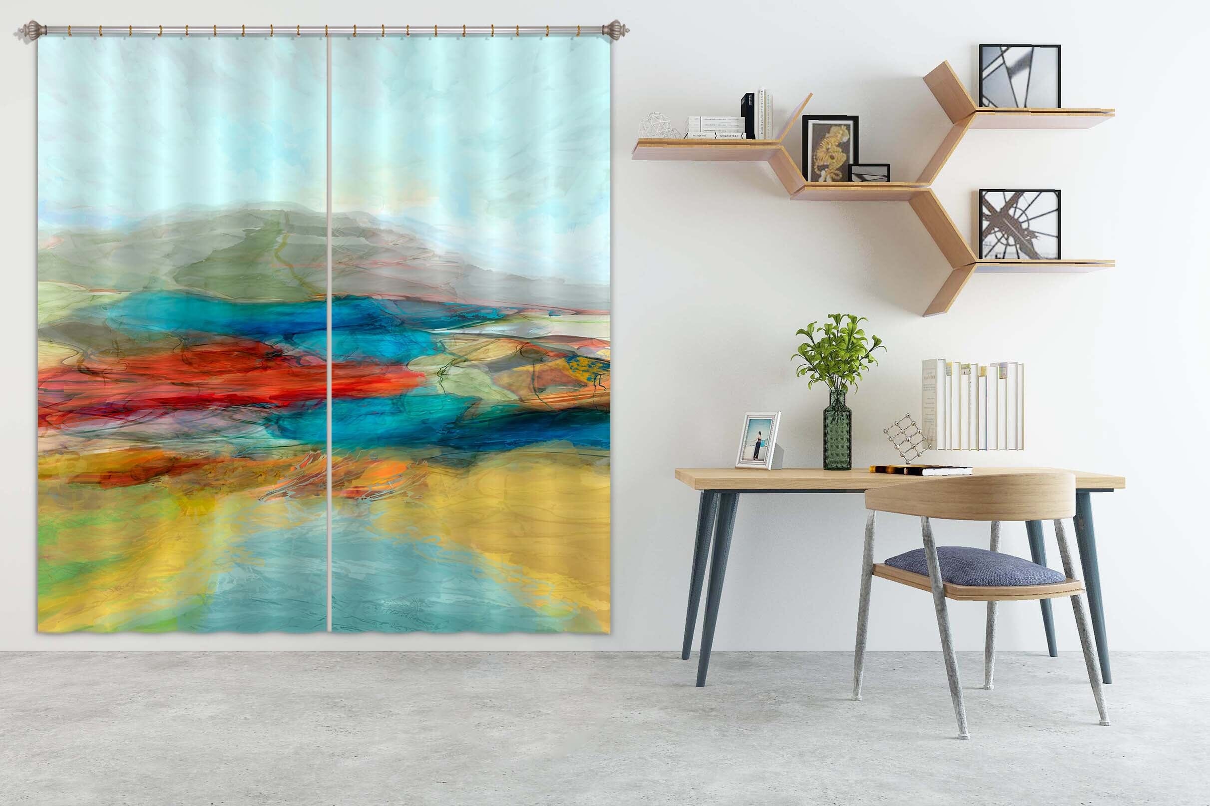 3D Colored Pool 252 Michael Tienhaara Curtain Curtains Drapes Curtains AJ Creativity Home 