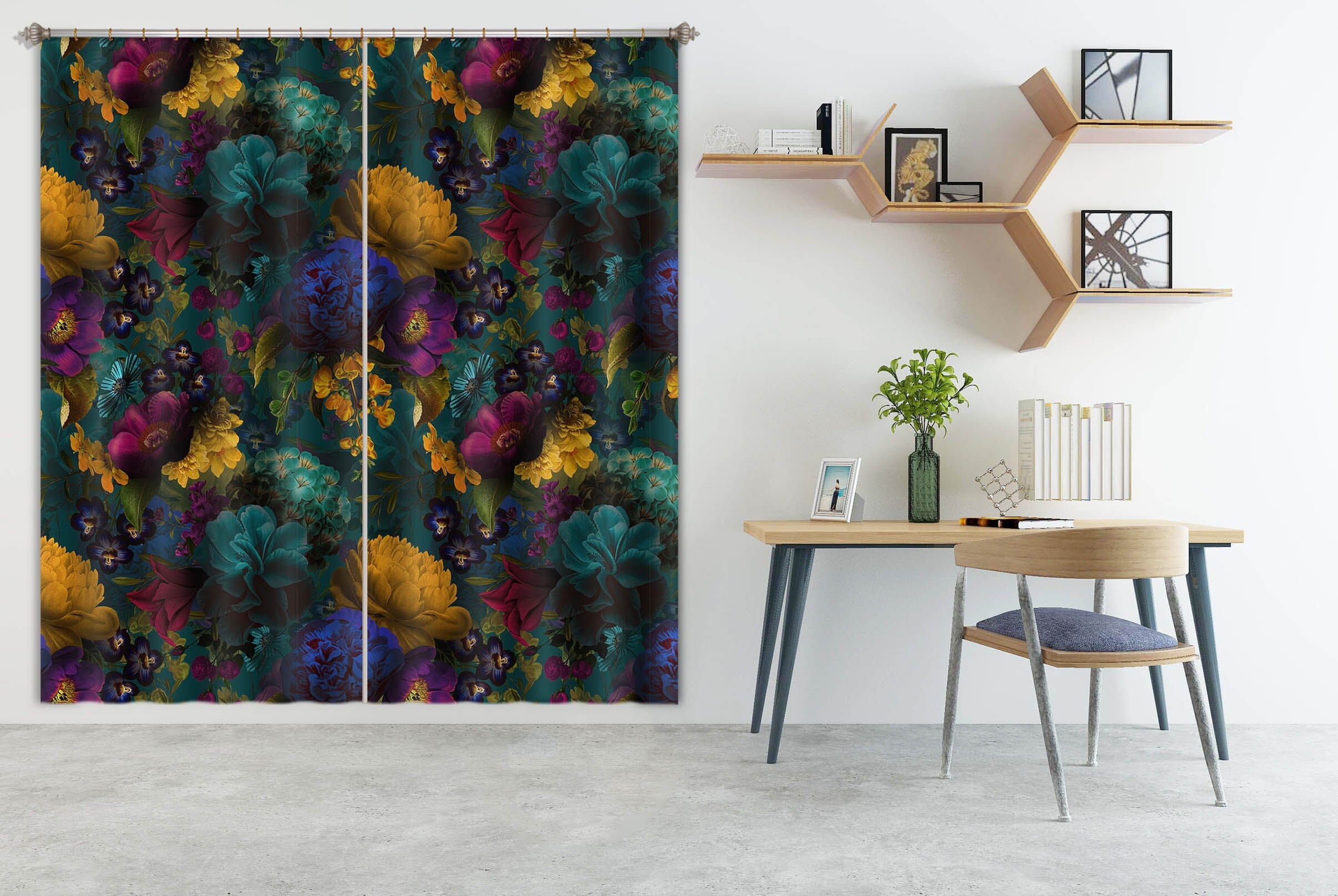 3D Painted Grassland 144 Uta Naumann Curtain Curtains Drapes Curtains AJ Creativity Home 