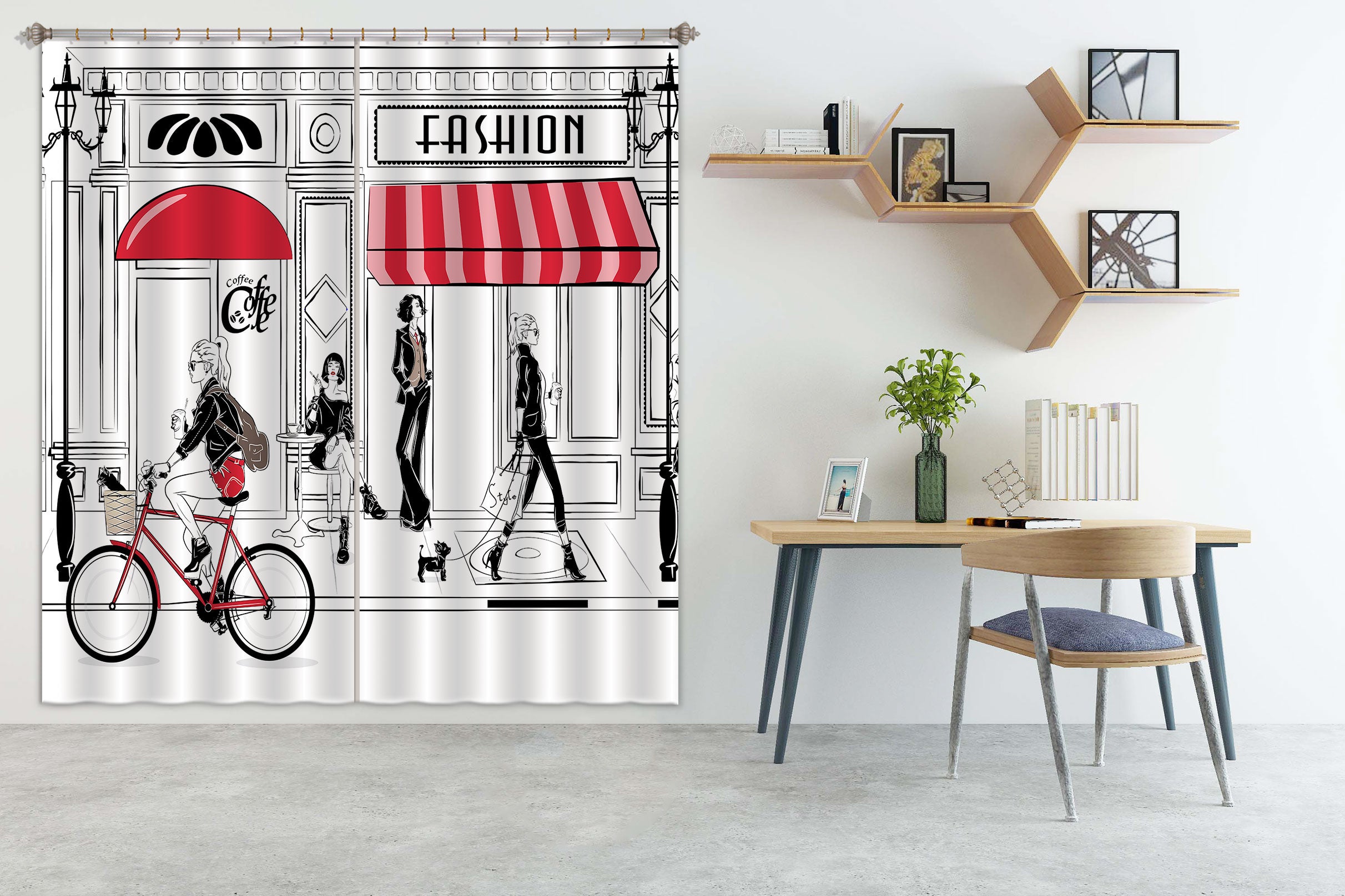 3D Shop Bike 061 Curtains Drapes