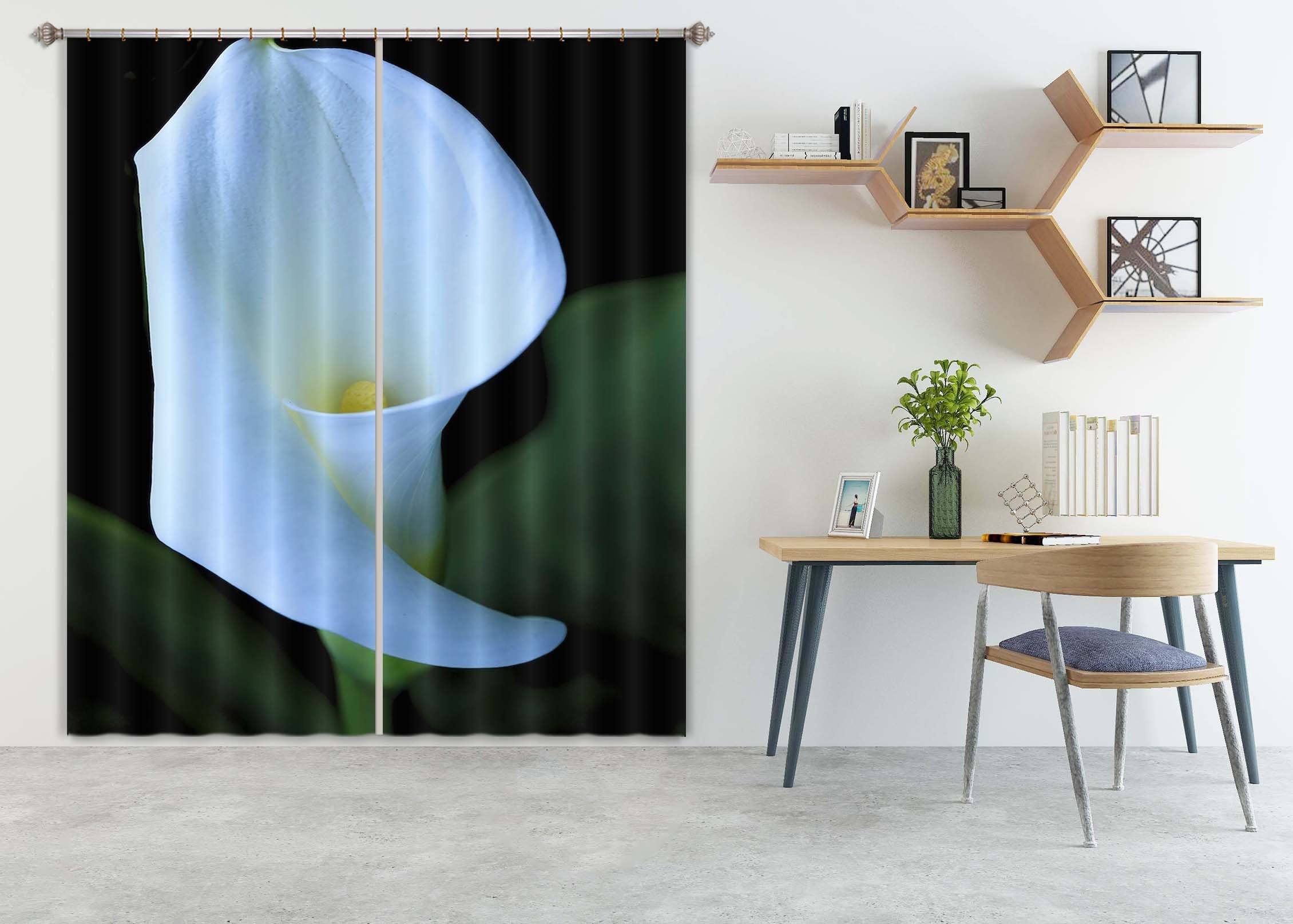 3D Calla Flower 069 Kathy Barefield Curtain Curtains Drapes Curtains AJ Creativity Home 