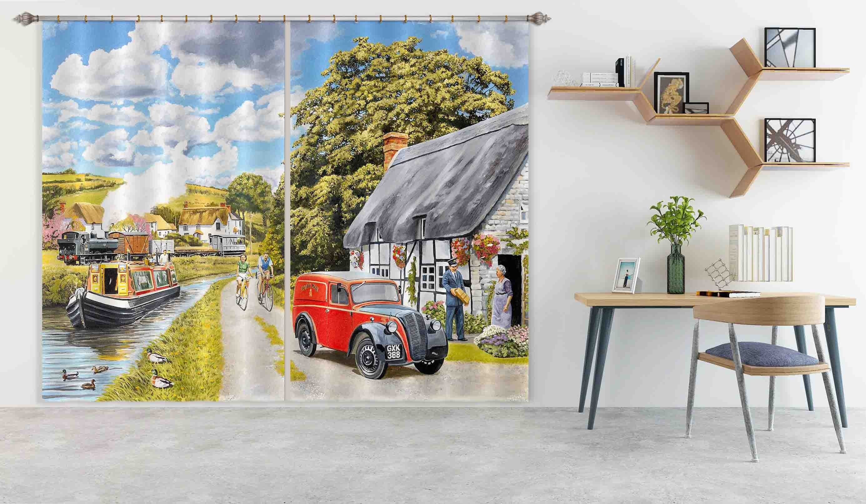 3D Parcel For Canal Cottage 084 Trevor Mitchell Curtain Curtains Drapes Curtains AJ Creativity Home 