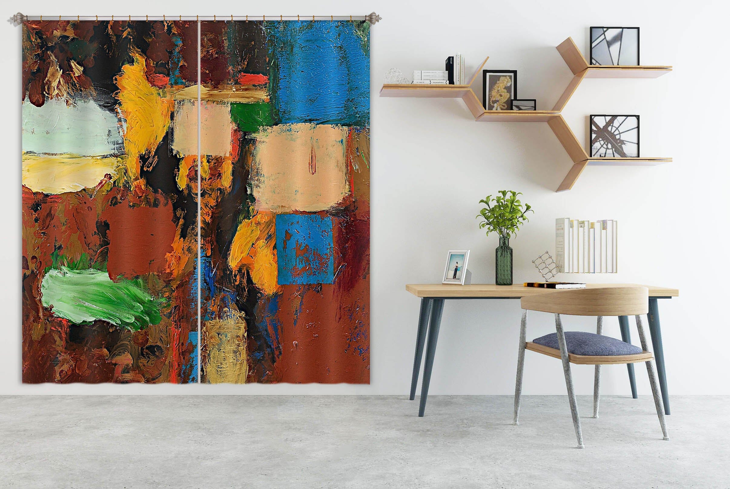 3D Color Graffiti 106 Allan P. Friedlander Curtain Curtains Drapes Curtains AJ Creativity Home 