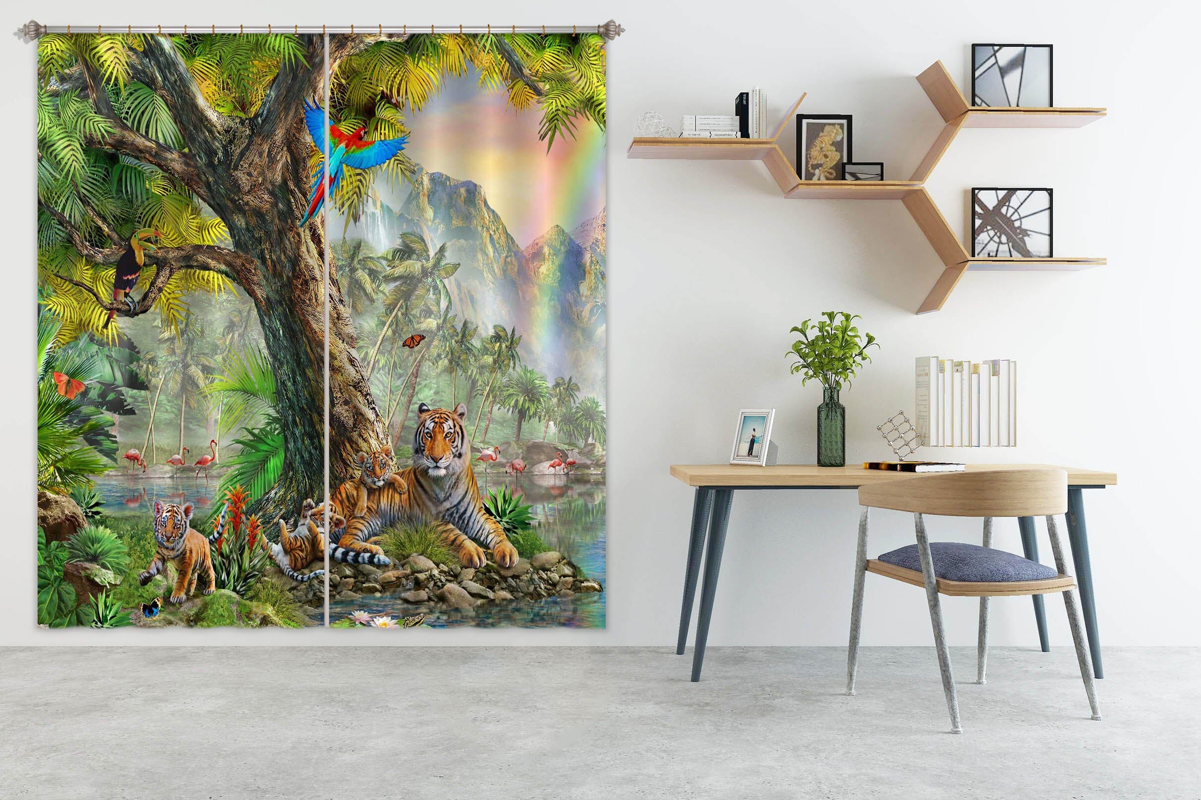 3D Rainbow Canyon 054 Adrian Chesterman Curtain Curtains Drapes Curtains AJ Creativity Home 