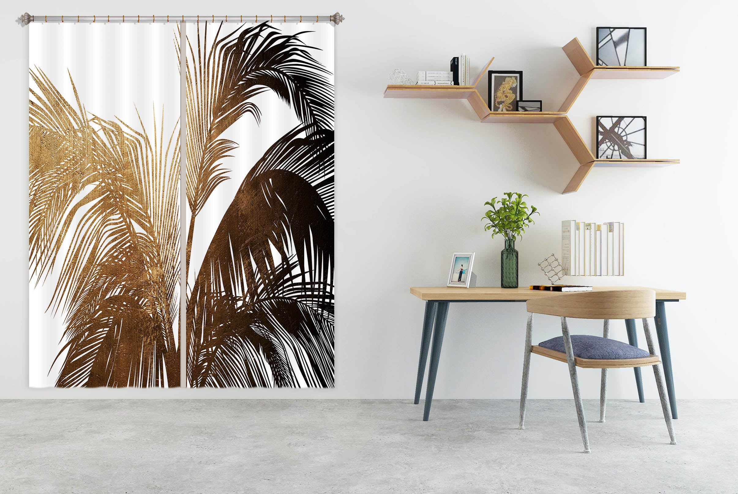 3D Golden Tree 1116 Boris Draschoff Curtain Curtains Drapes