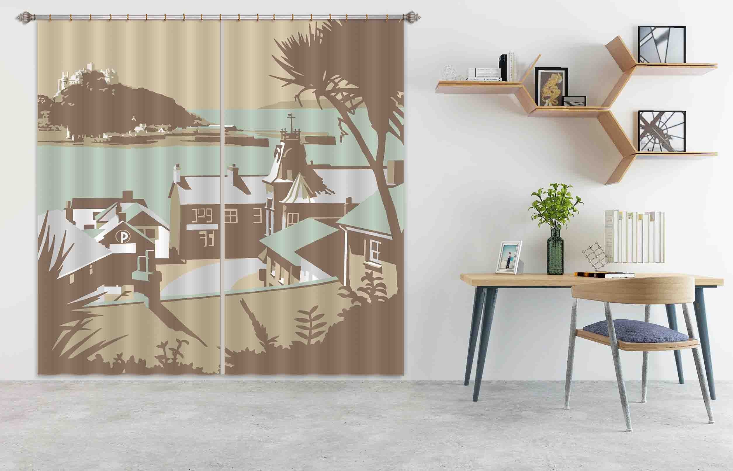 3D Marazion 119 Steve Read Curtain Curtains Drapes Curtains AJ Creativity Home 