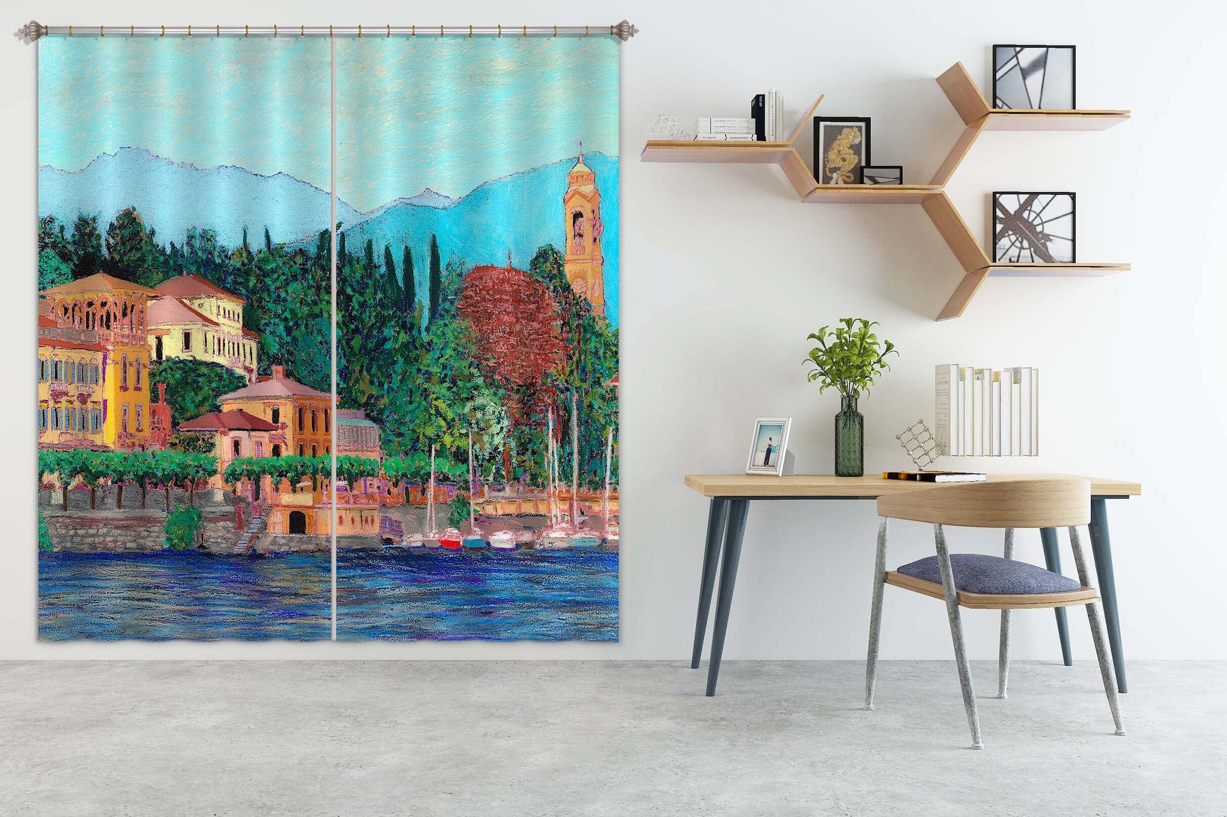 3D Forest Castle 288 Allan P. Friedlander Curtain Curtains Drapes Curtains AJ Creativity Home 