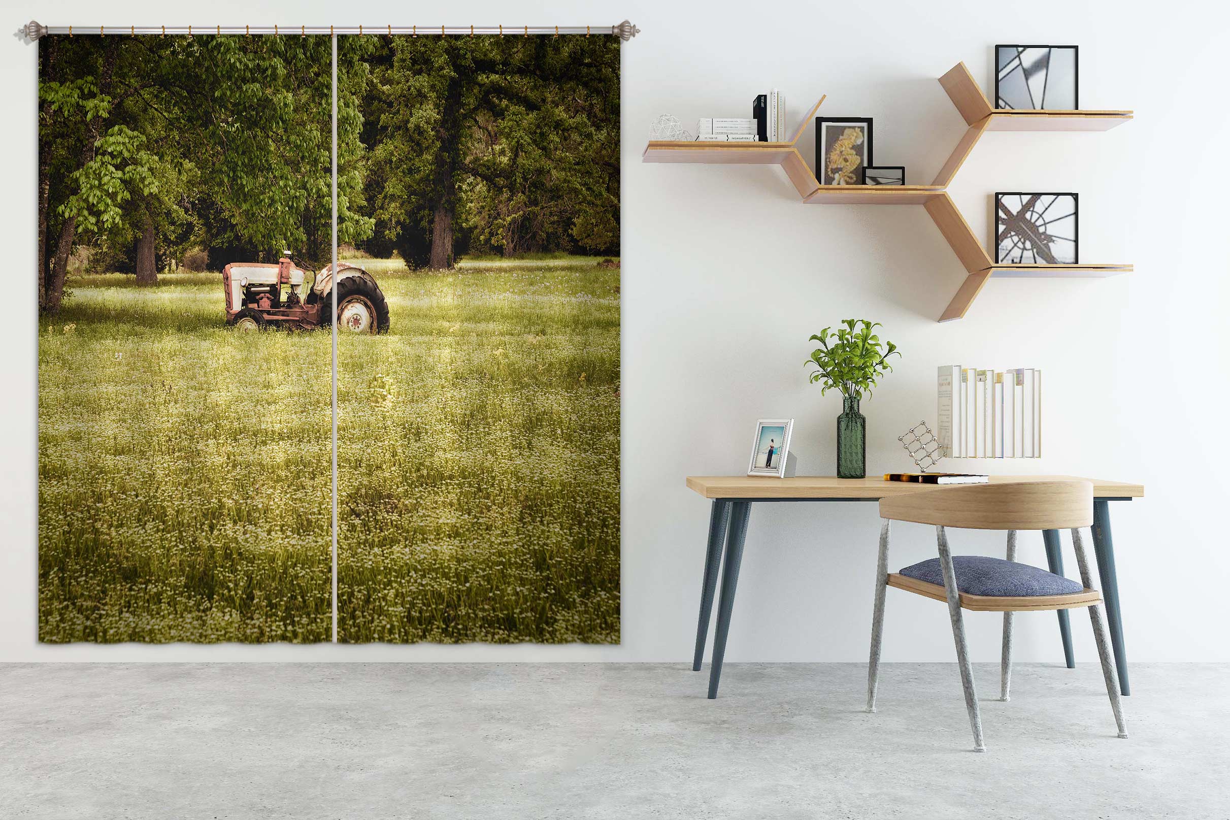 3D Lawn Mower 5302 Beth Sheridan Curtain Curtains Drapes