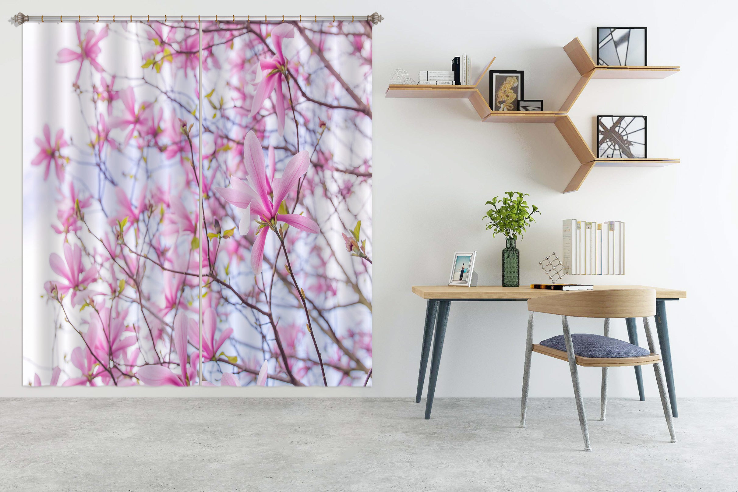 3D Flower Branch 6543 Assaf Frank Curtain Curtains Drapes