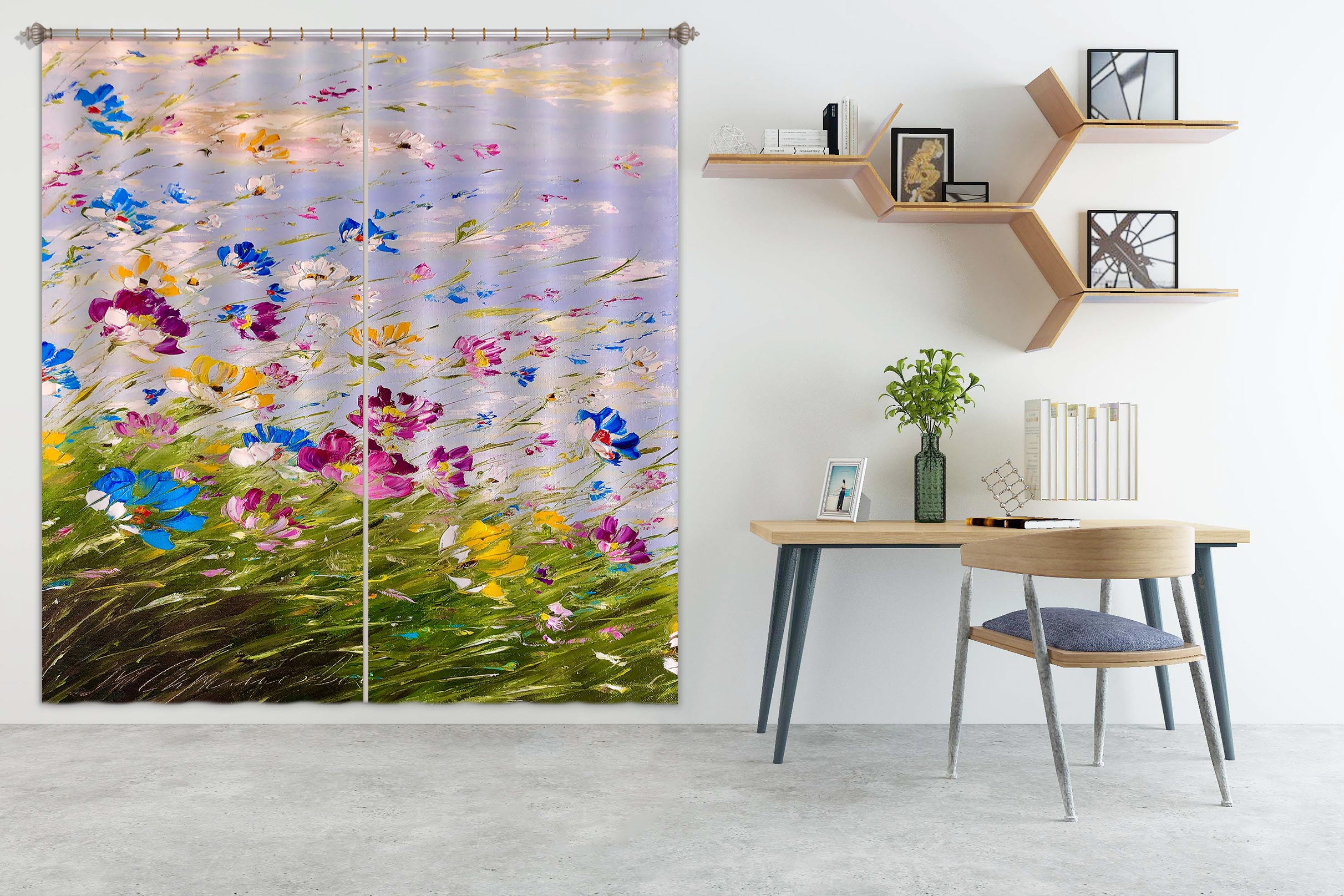 3D Beautiful Petals 388 Skromova Marina Curtain Curtains Drapes