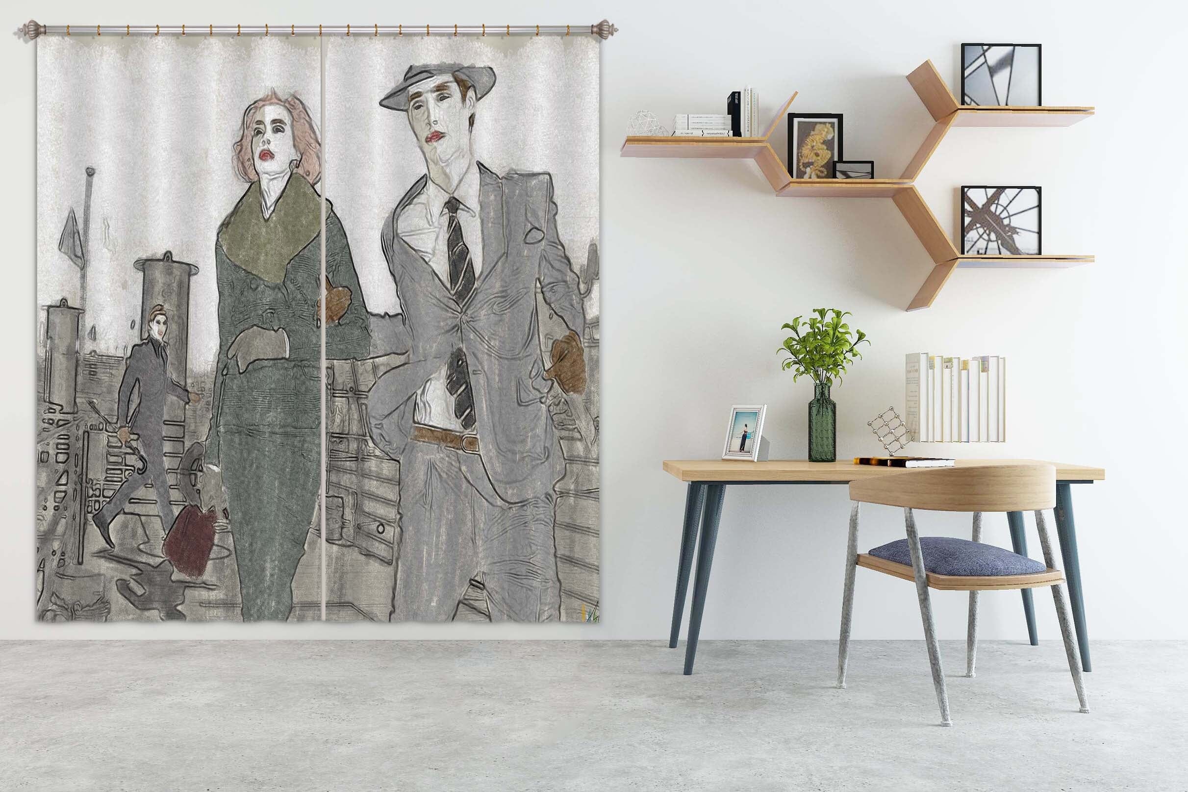 3D Fashion People 046 Marco Cavazzana Curtain Curtains Drapes Curtains AJ Creativity Home 