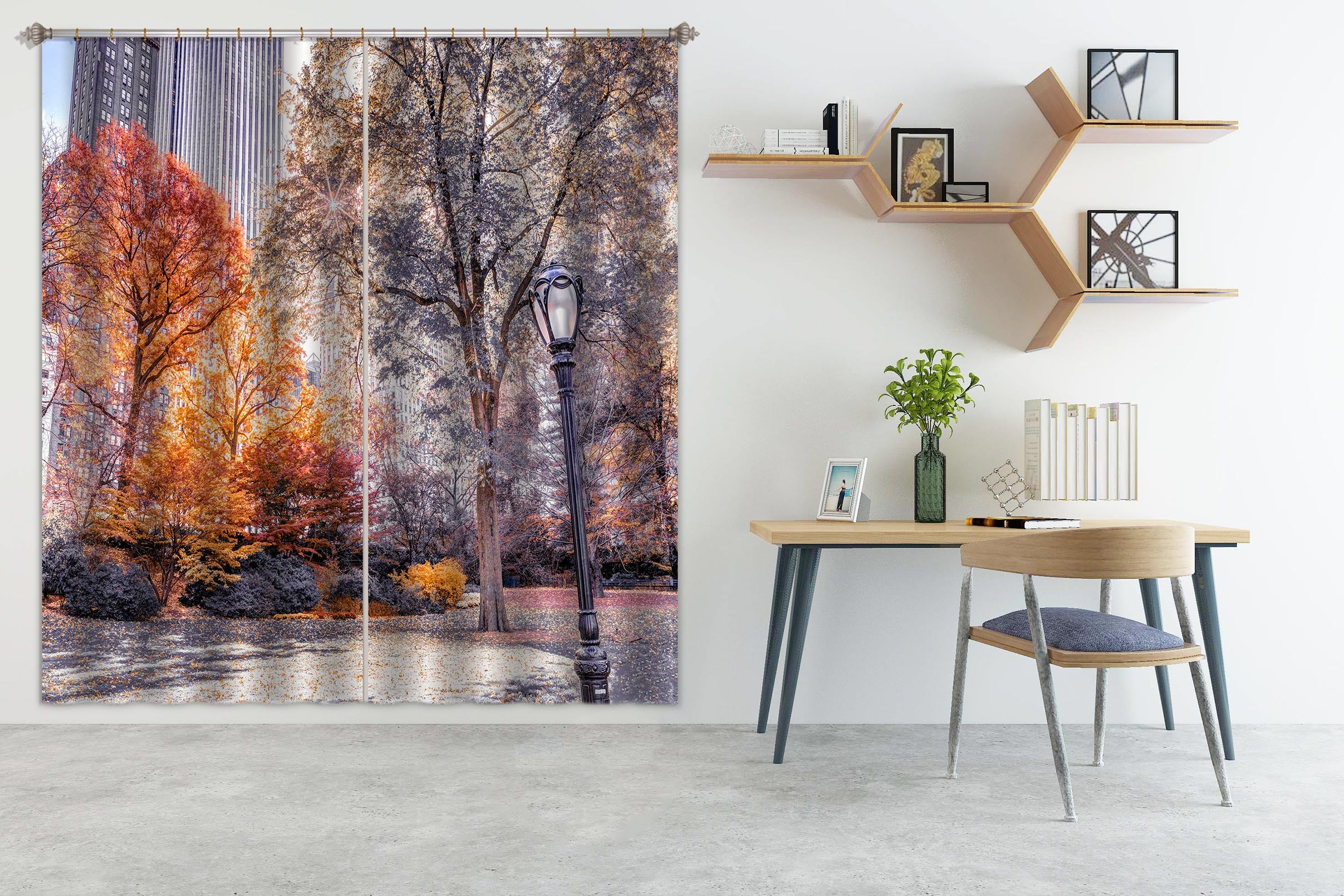 3D Street Light Park 020 Assaf Frank Curtain Curtains Drapes